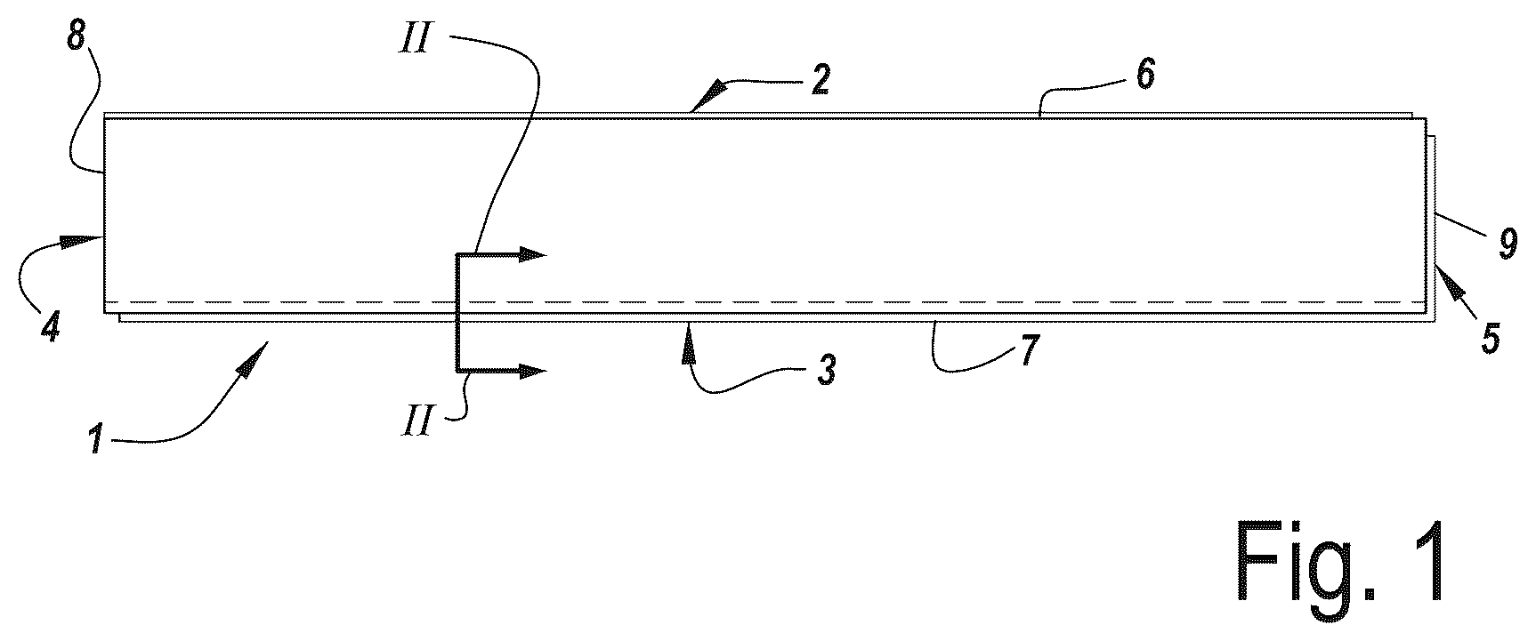 Patent US12448786 Figure 1 – Floor panel for forming a floor covering