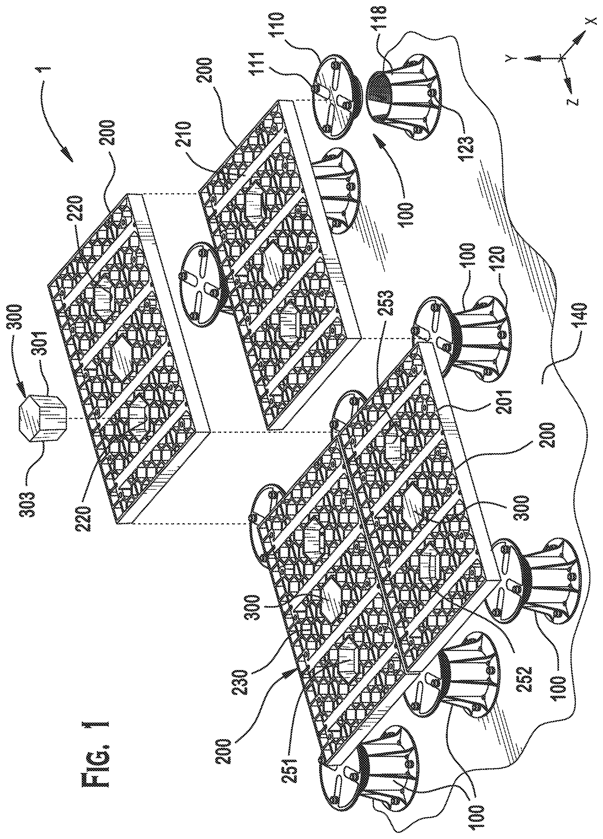 Patent US12448787 Figure 1 – Paver supporting apparatus