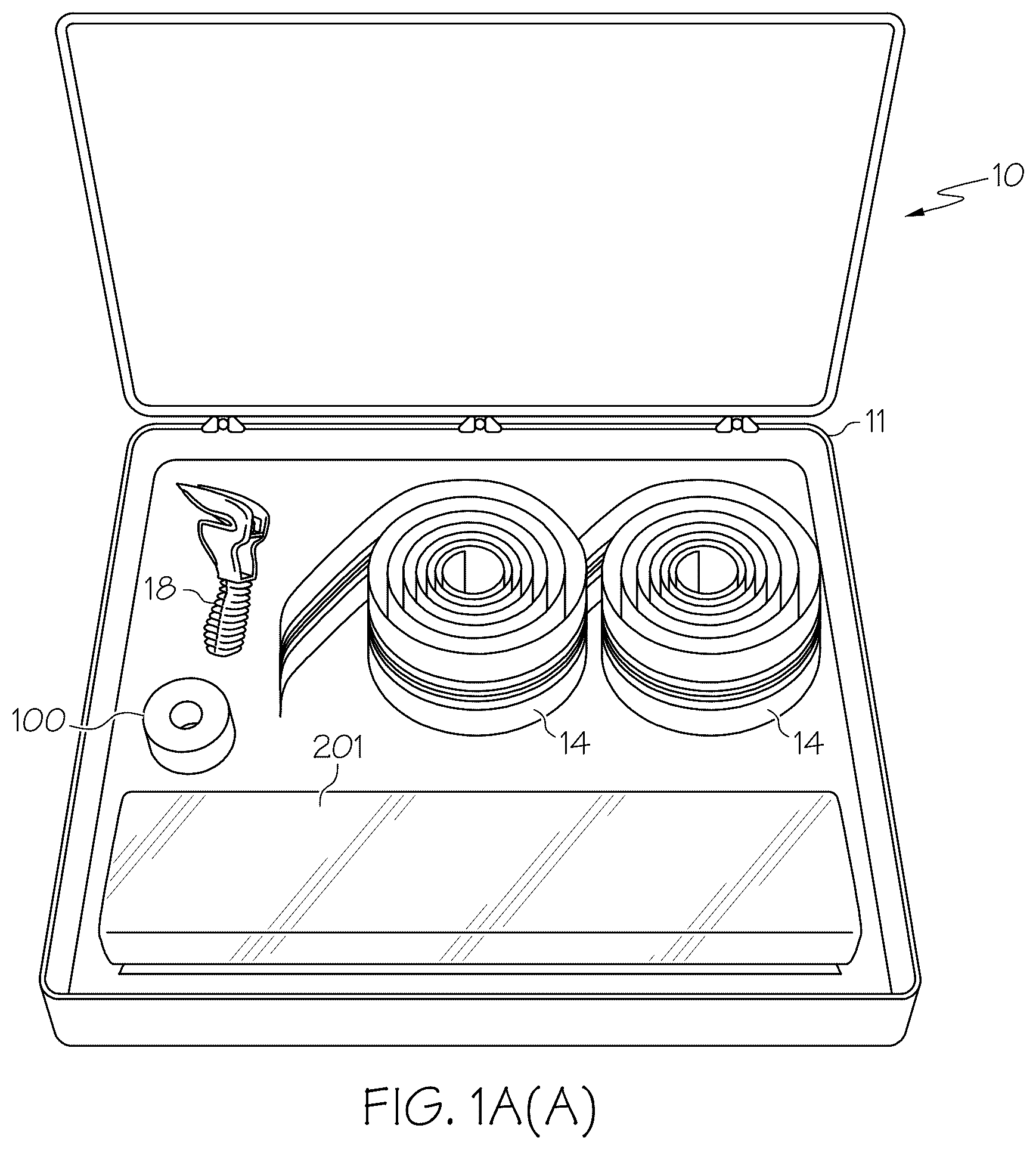 Patent US12448795 — Partition mounting systems, partition assembly kits, double-sided adhesive tape and methods of installation and application — Figure 1