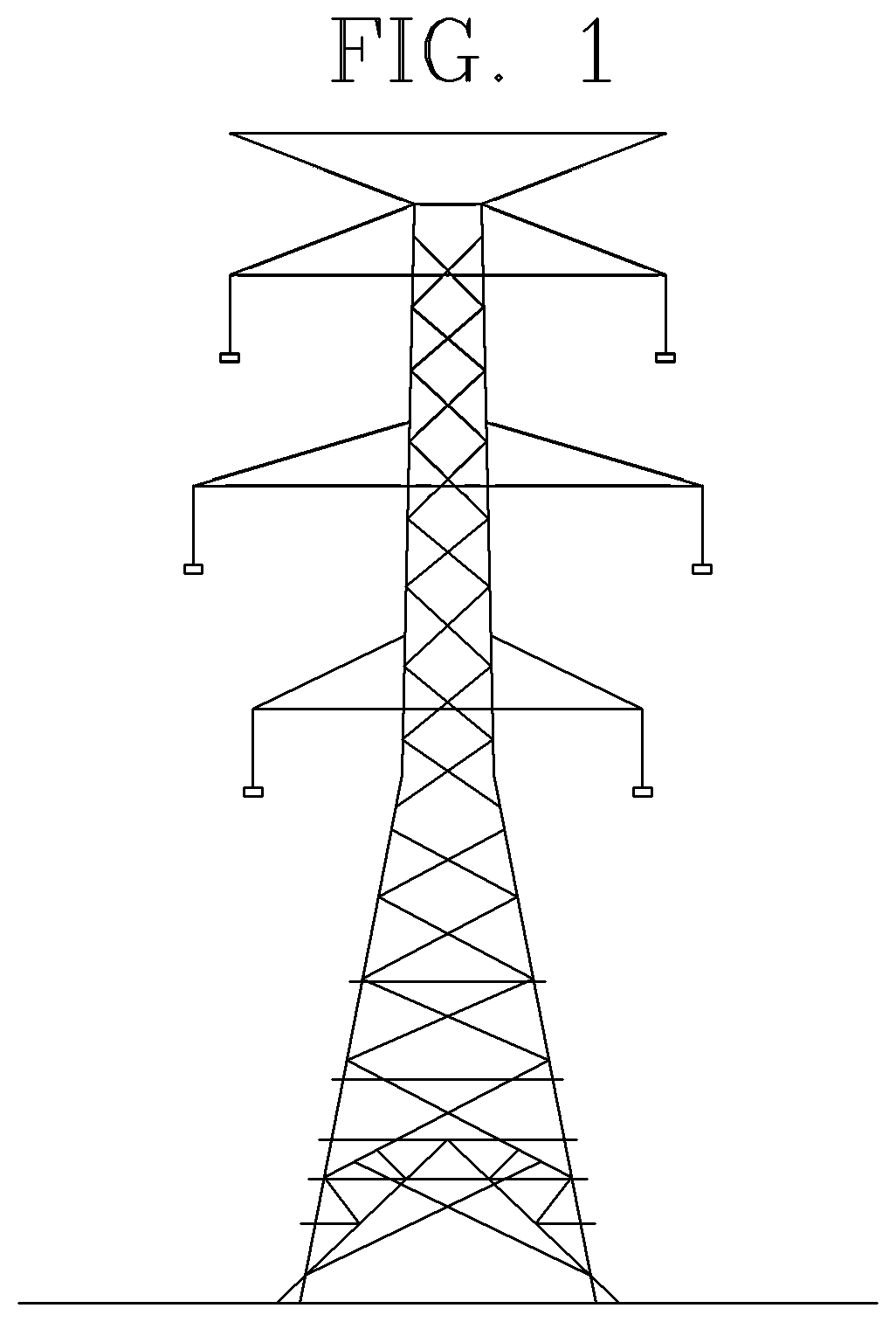 Patent US12448804 — Tensile transmission tower design — Figure 1