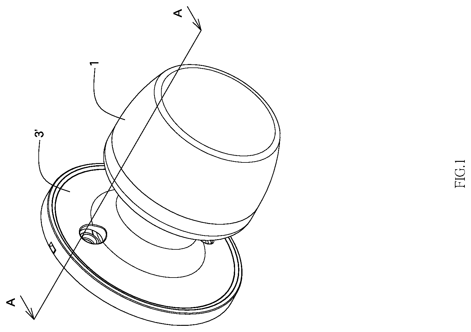 Patent US12448812 — Lock handle and rotating shaft combination mechanism — Figure 1