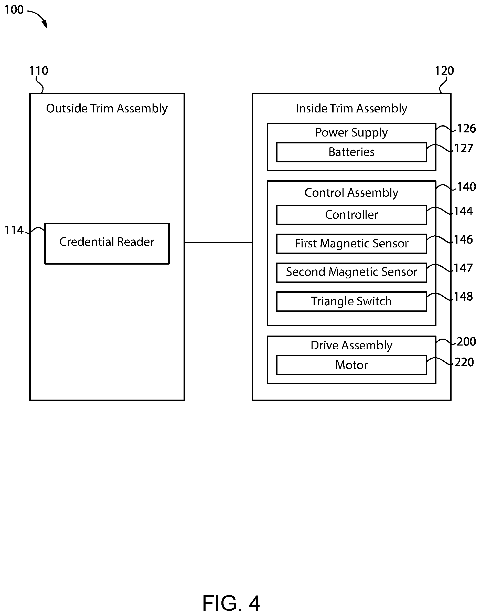 Patent US12448815 Figure 3 – Bolt actuation assembly