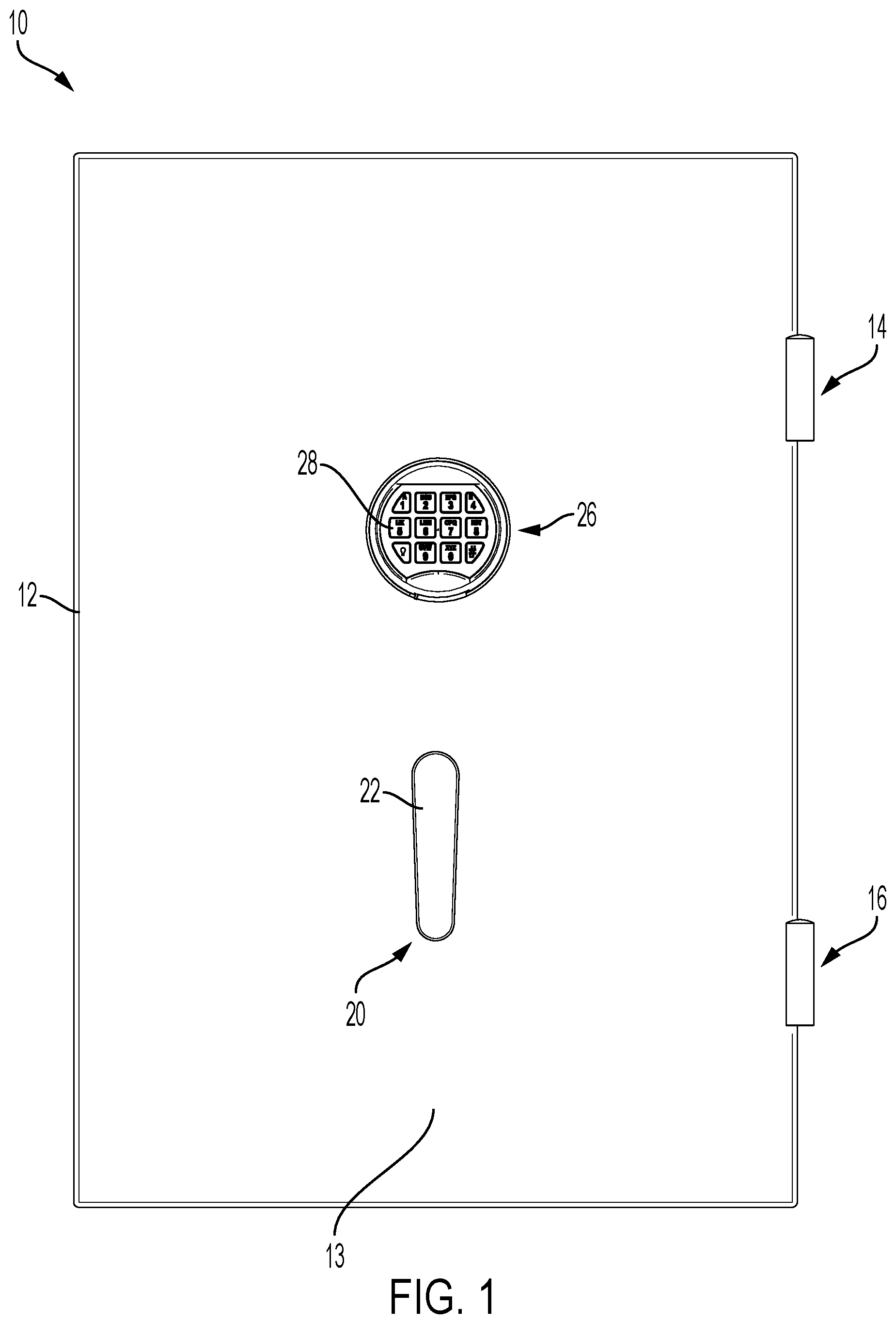 Patent US12448816 — Lock system and electromechanical lock device — Figure 1