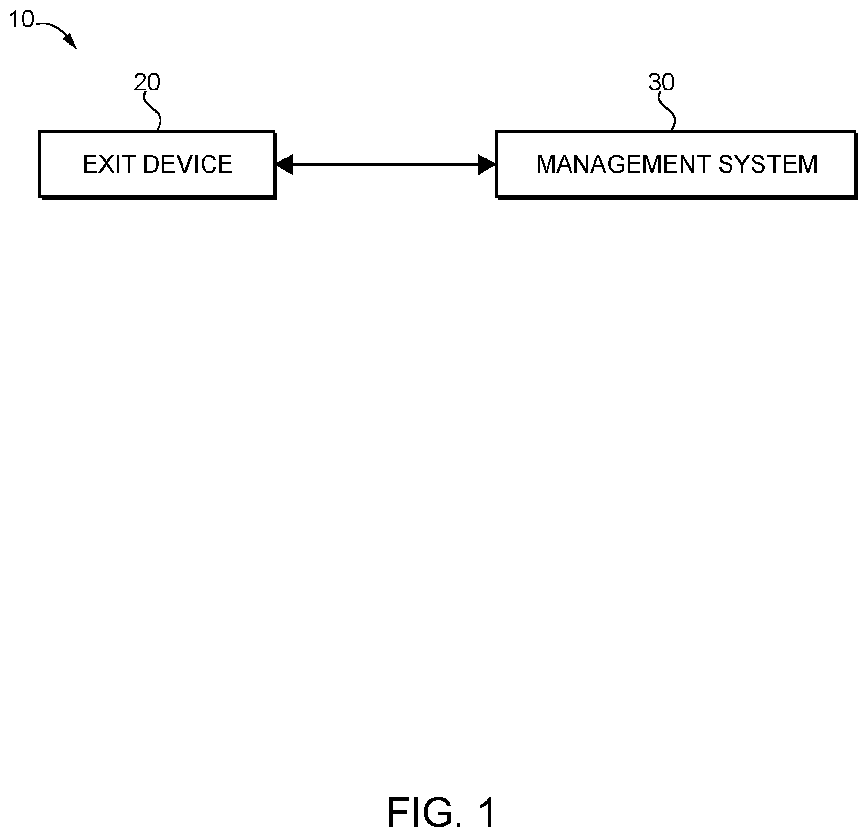 Patent US12448820 — Exit device systems and methods — Figure 1