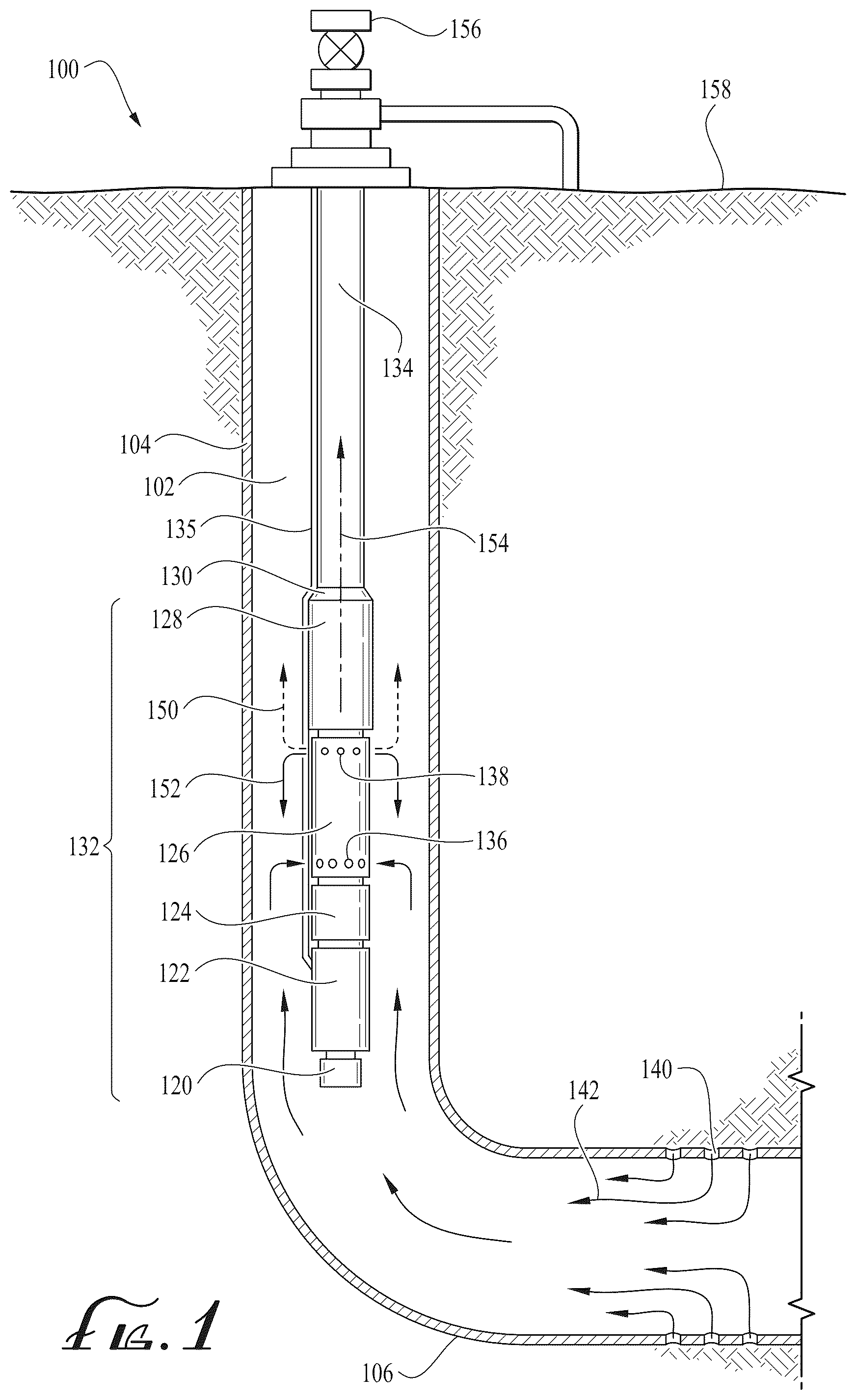 Patent US12448878 Figure 1 – Gas separator for electric submersible pump