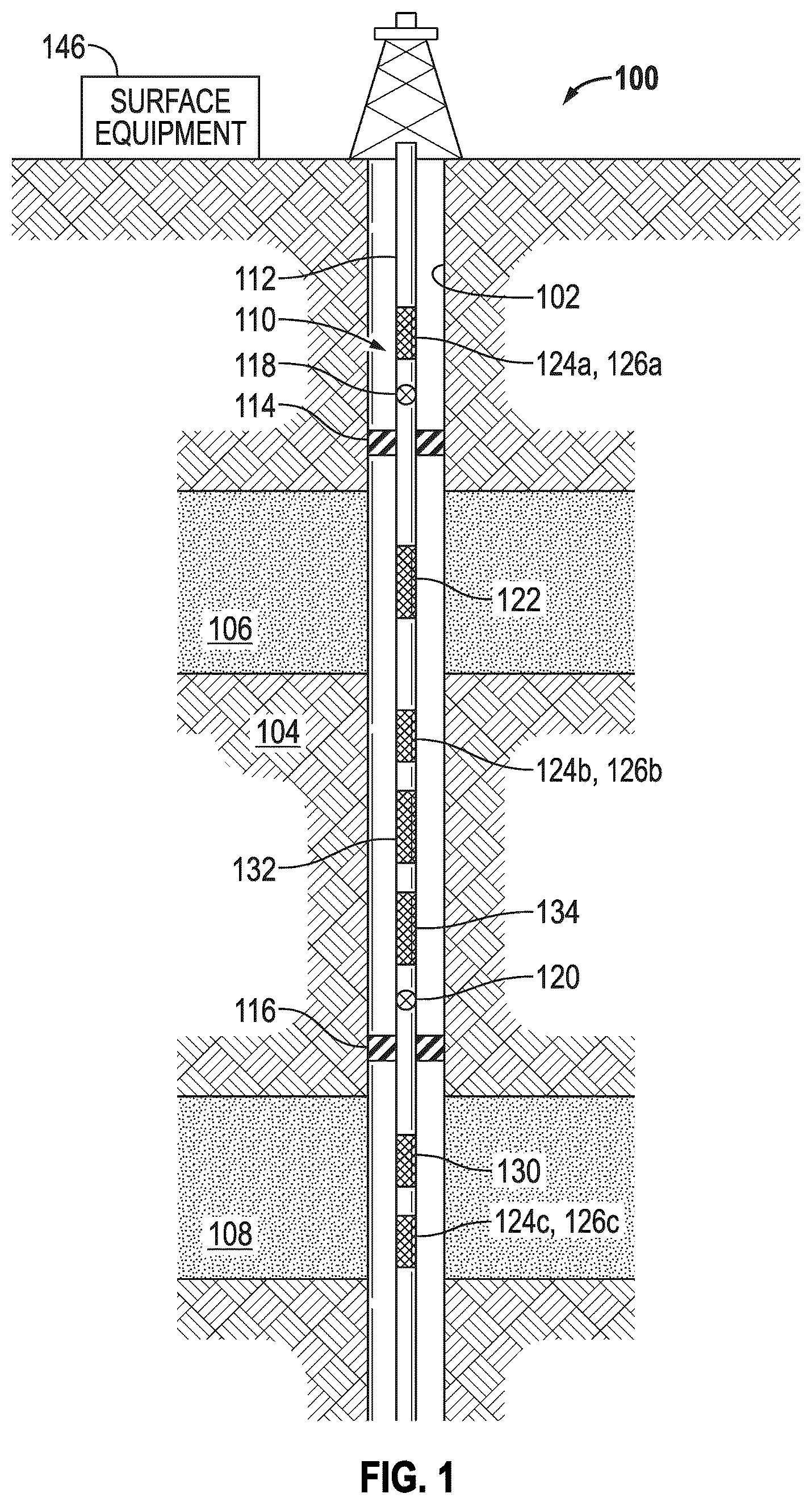 Patent US12448887 Figure 1 – Method and system for automated multi-zone downhole closed loop reservoir testing
