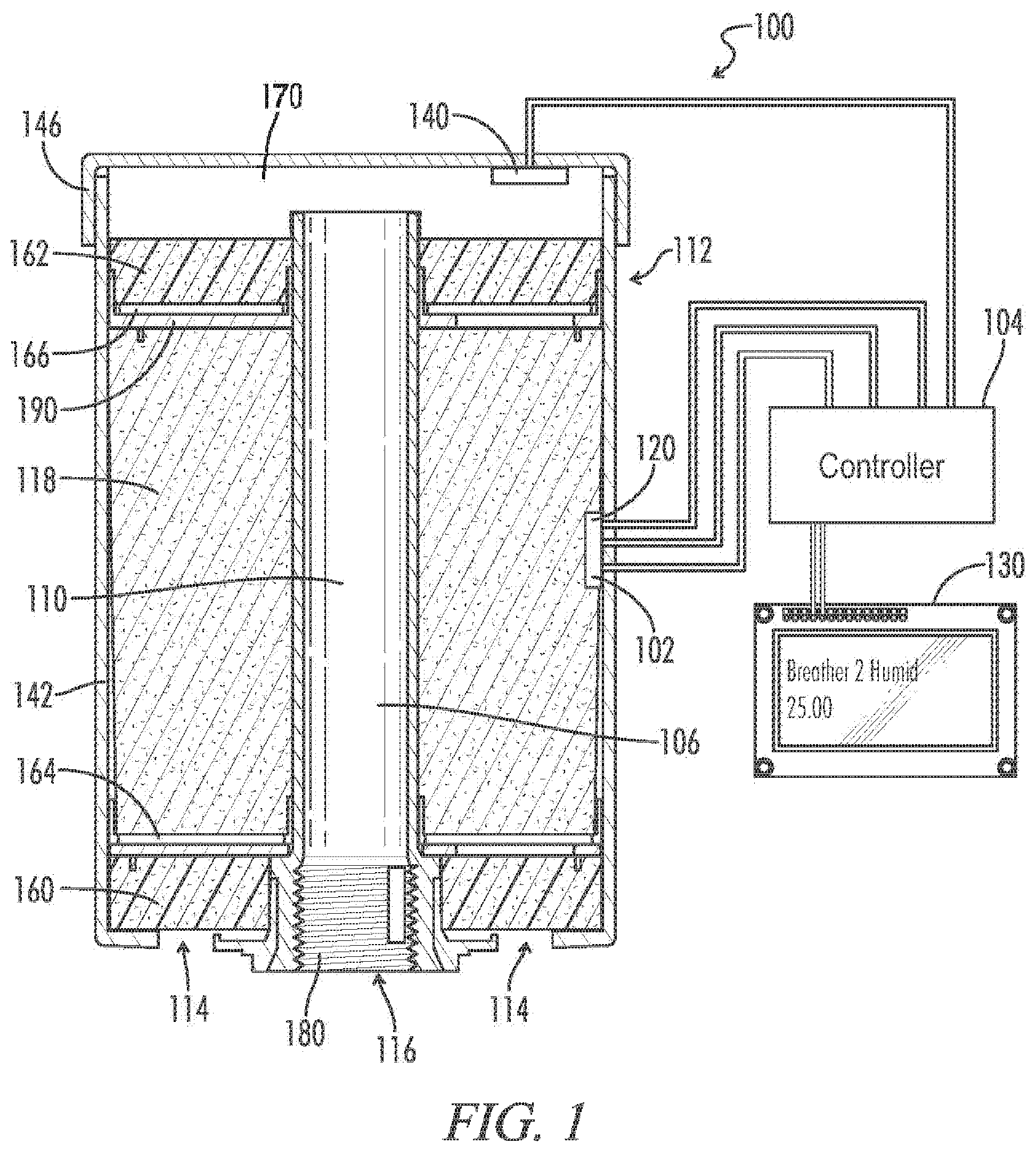 Patent US12448906 — System and apparatus for a diagnostic breather dryer having a coupleable expansion pack — Figure 1