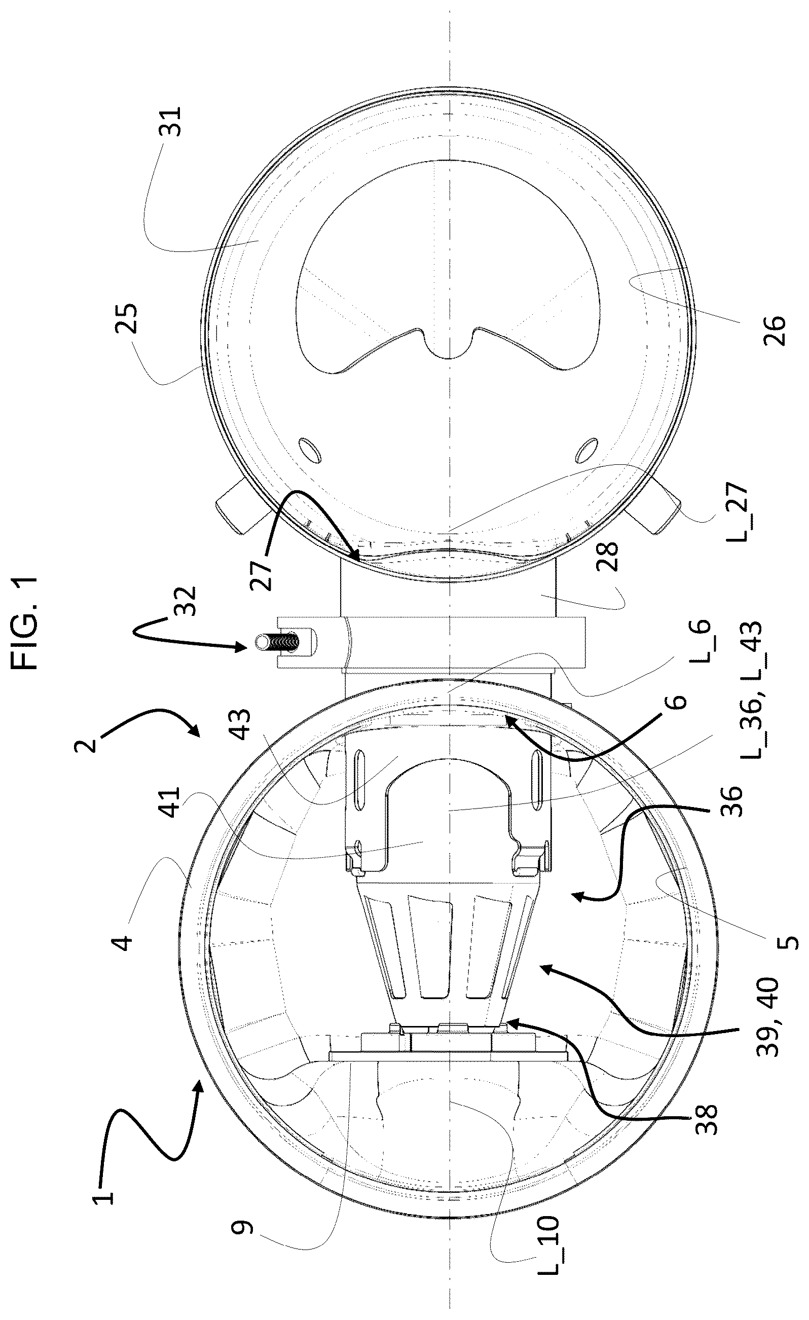 Patent US12448910 — Mixer arrangement for mixing an injection medium injectable by an injector with the exhaust gas of an internal combustion engine — Figure 1