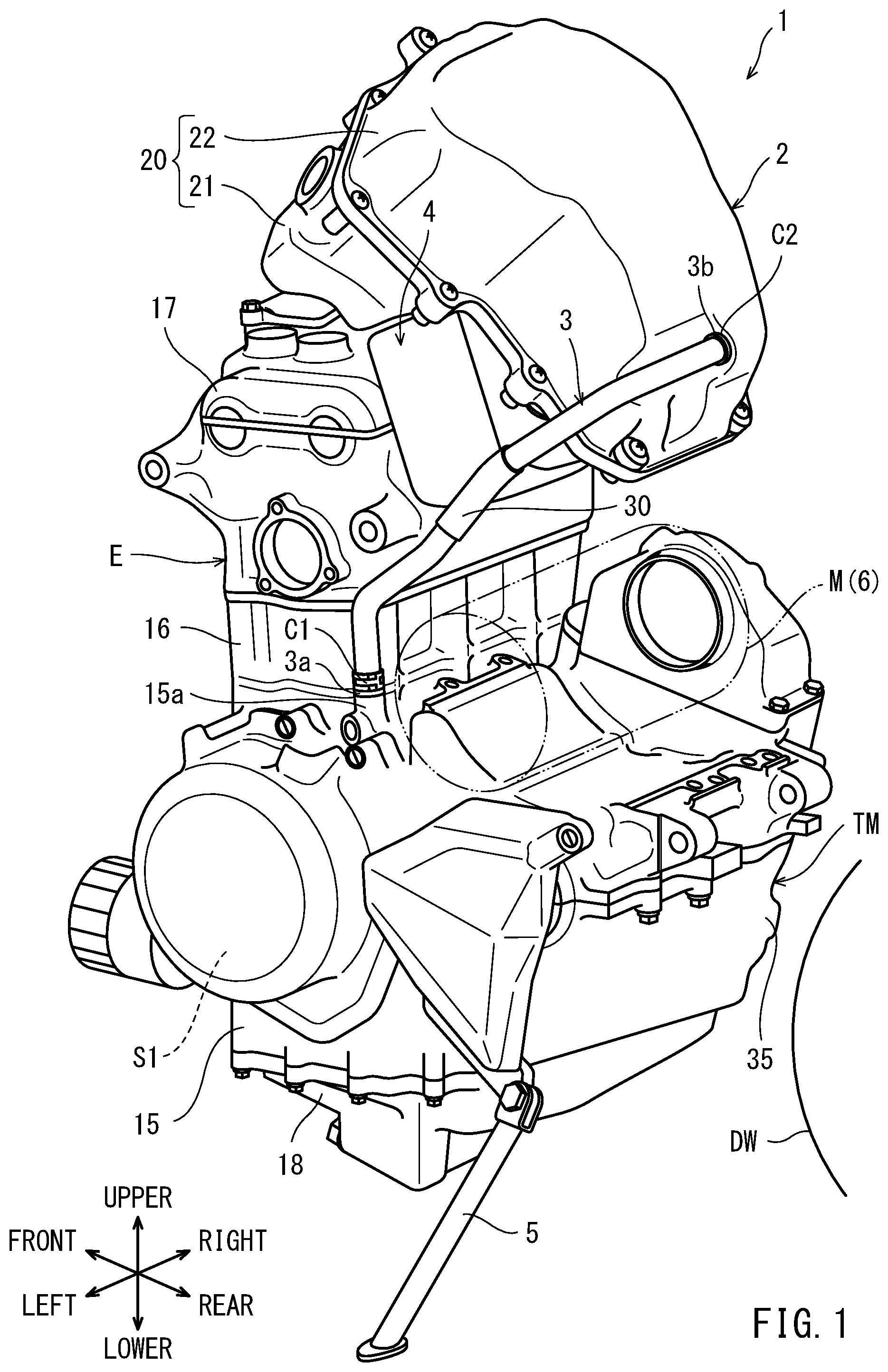 Patent US12448940 Figure 1 – Vehicle
