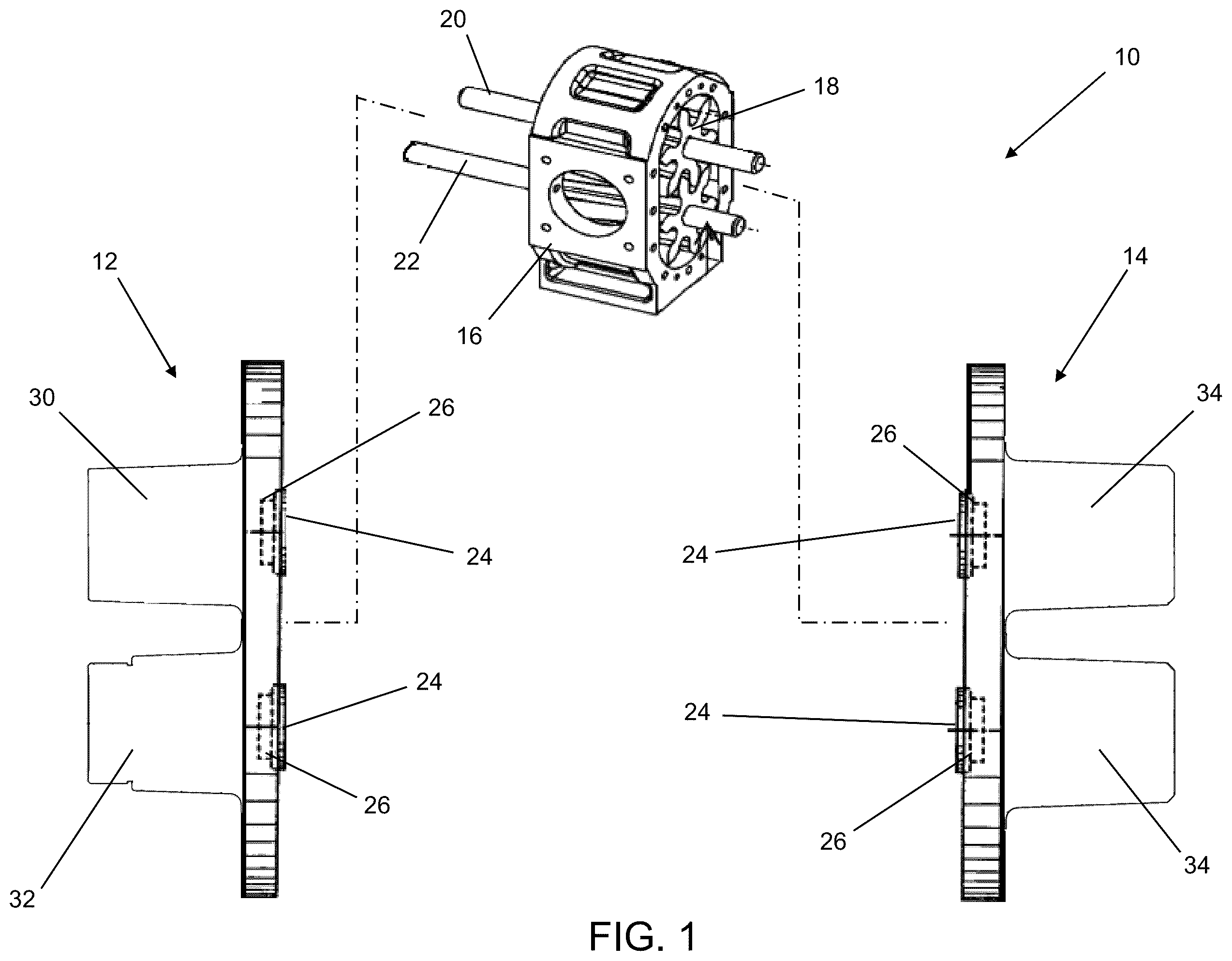 Patent US12448966 — End plates and inner plate bushings for pumps — Figure 1