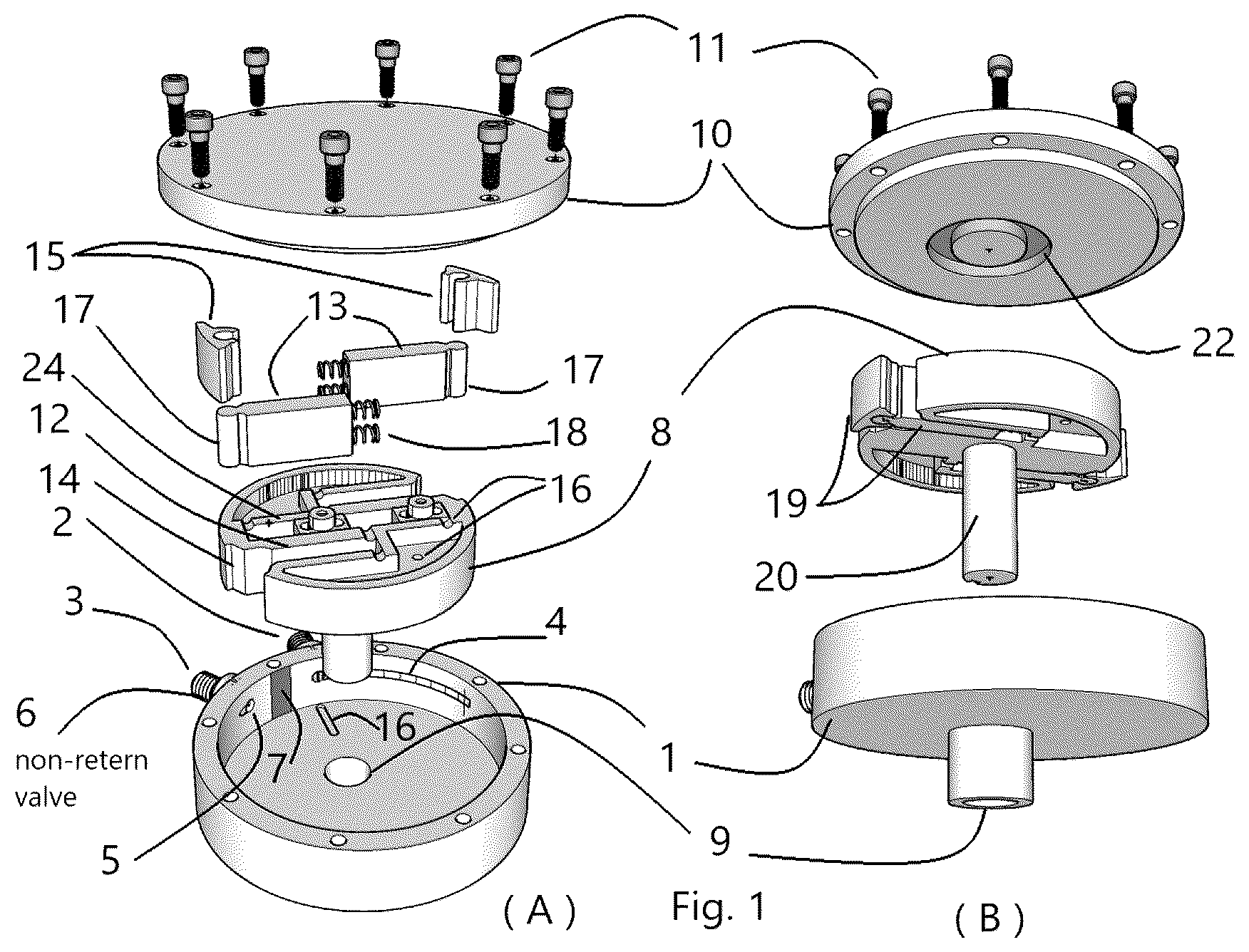 Patent US12448969 Figure 1 – Rotary radial vane compressor