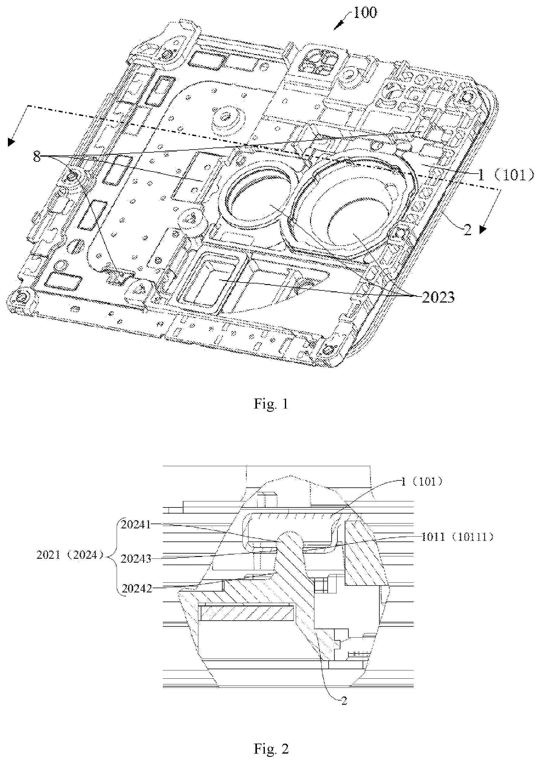 Patent US12453024 — Locking assembly and terminal device — Figure 1