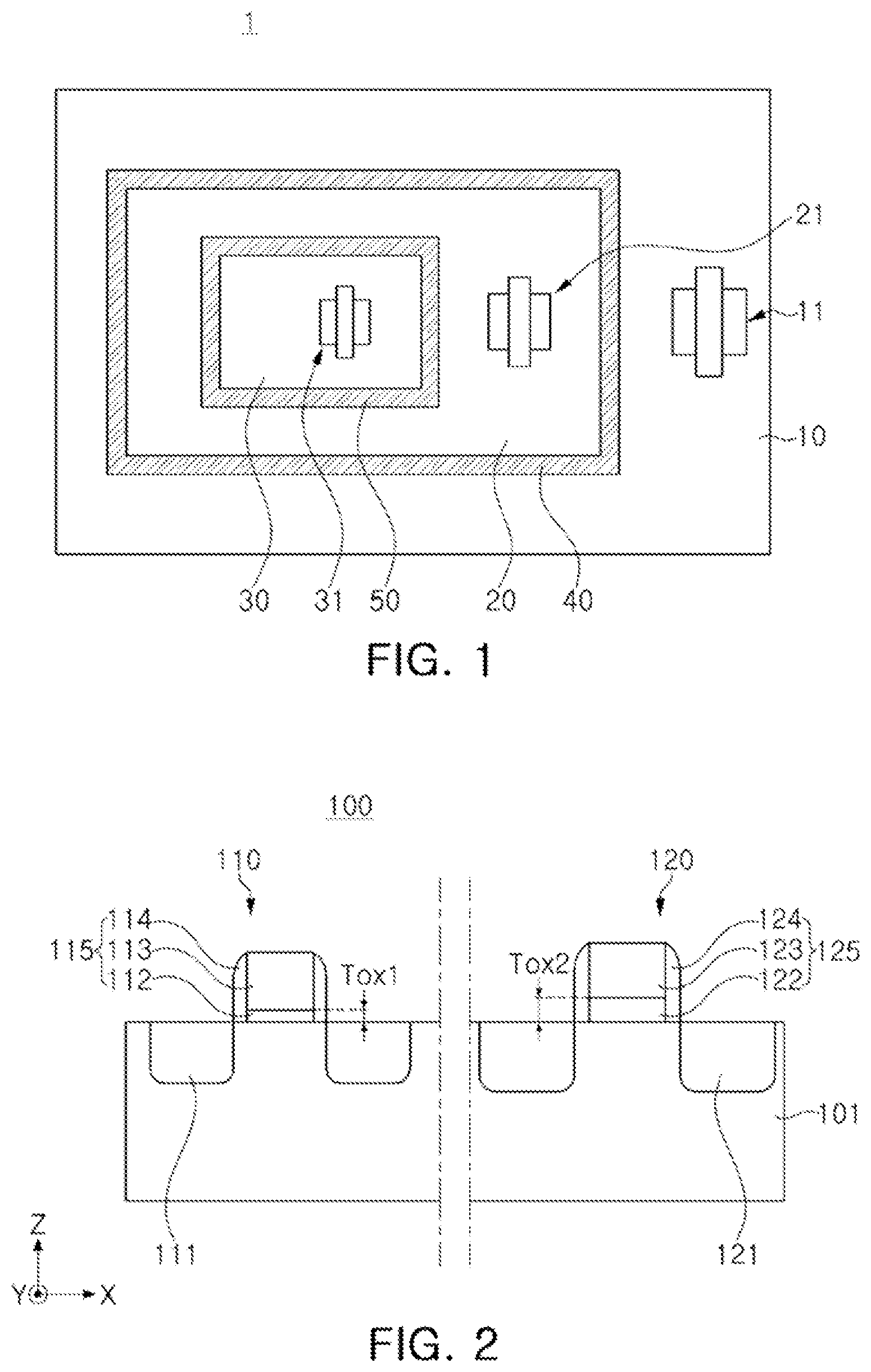 Patent US12453097 — Semiconductor device and memory device including a dummy element — Figure 1