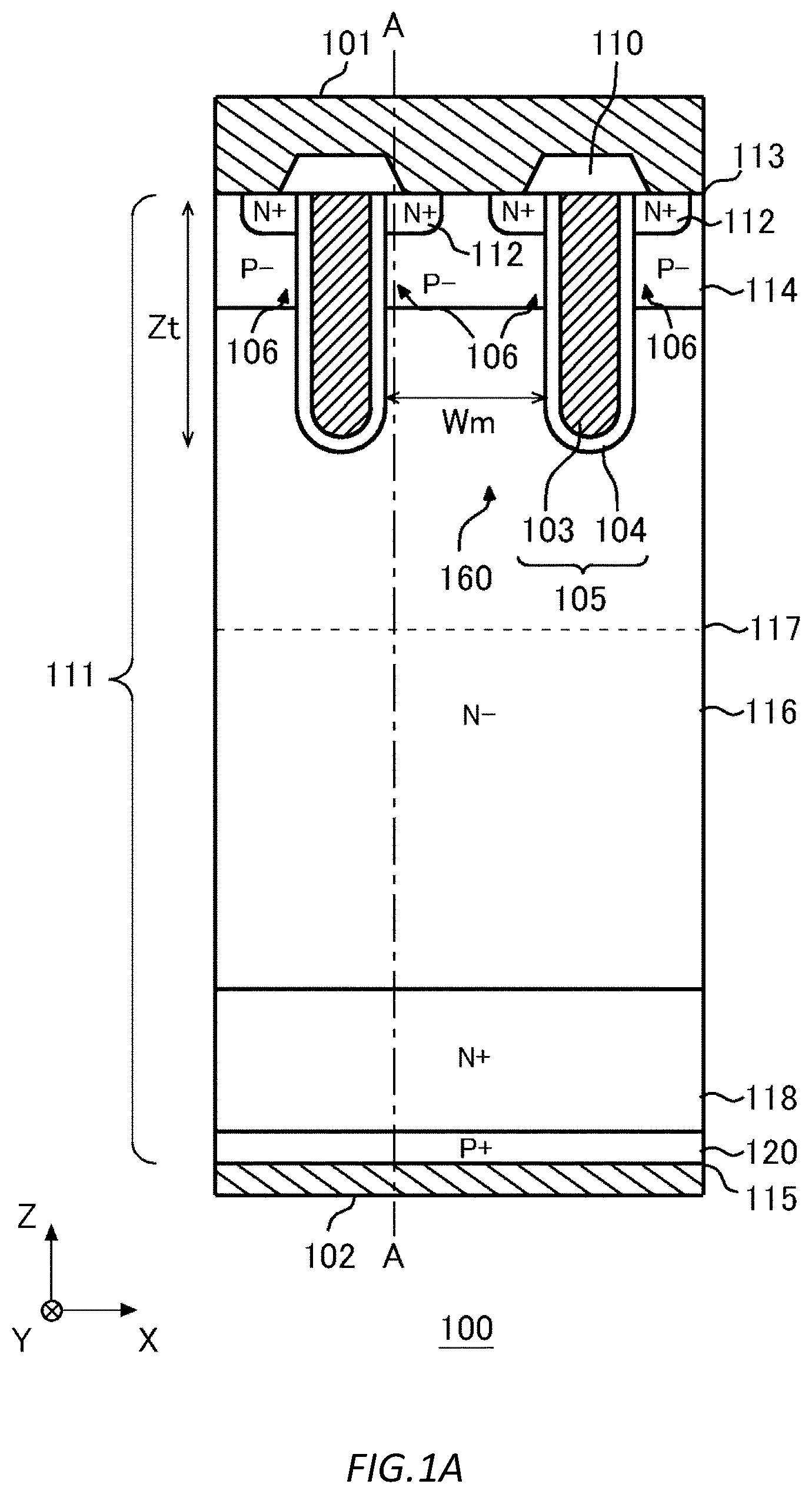 Patent US12453110 Figure 1 – Semiconductor device