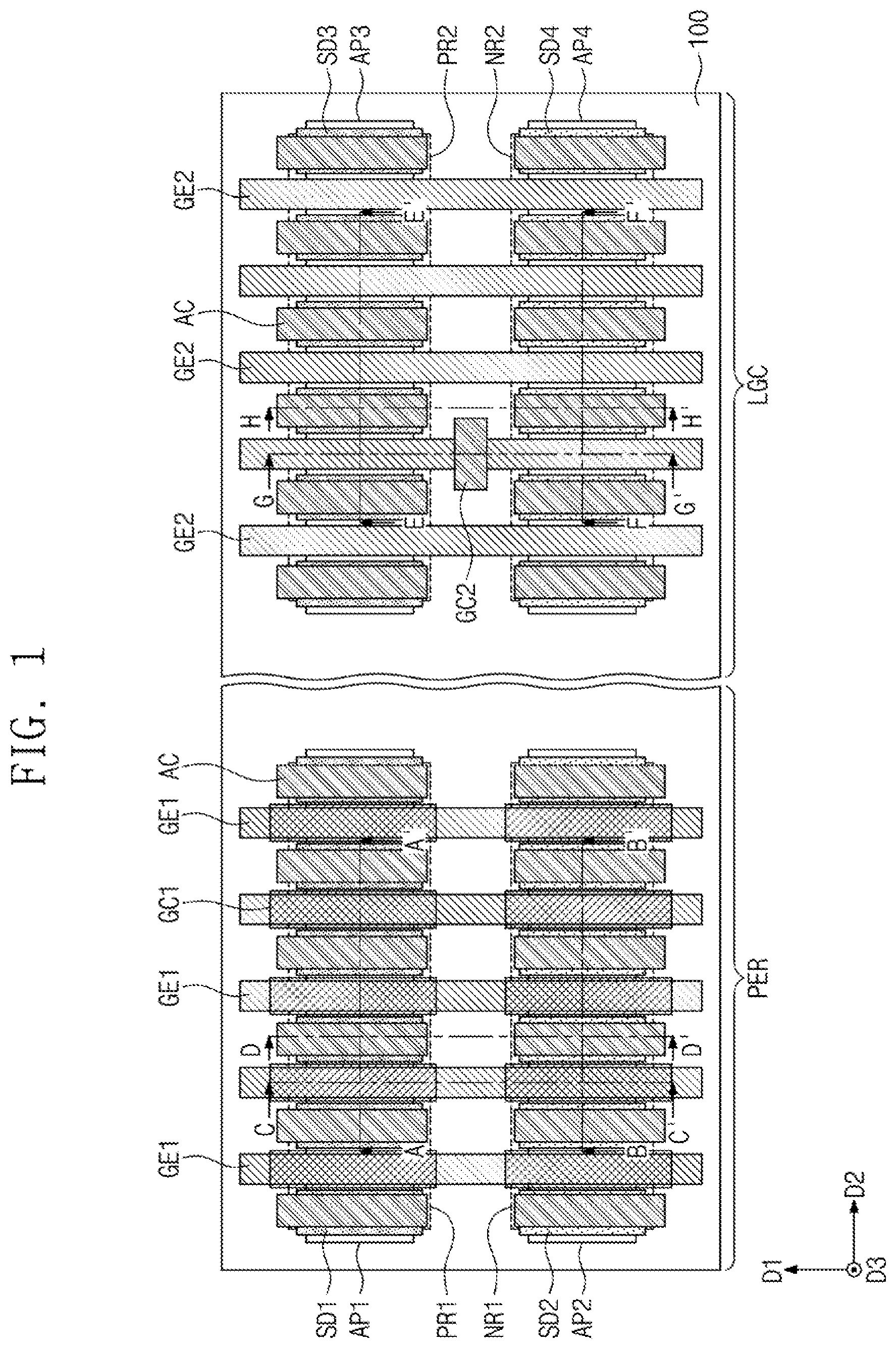 Patent US12453125 Figure 1 – Semiconductor device