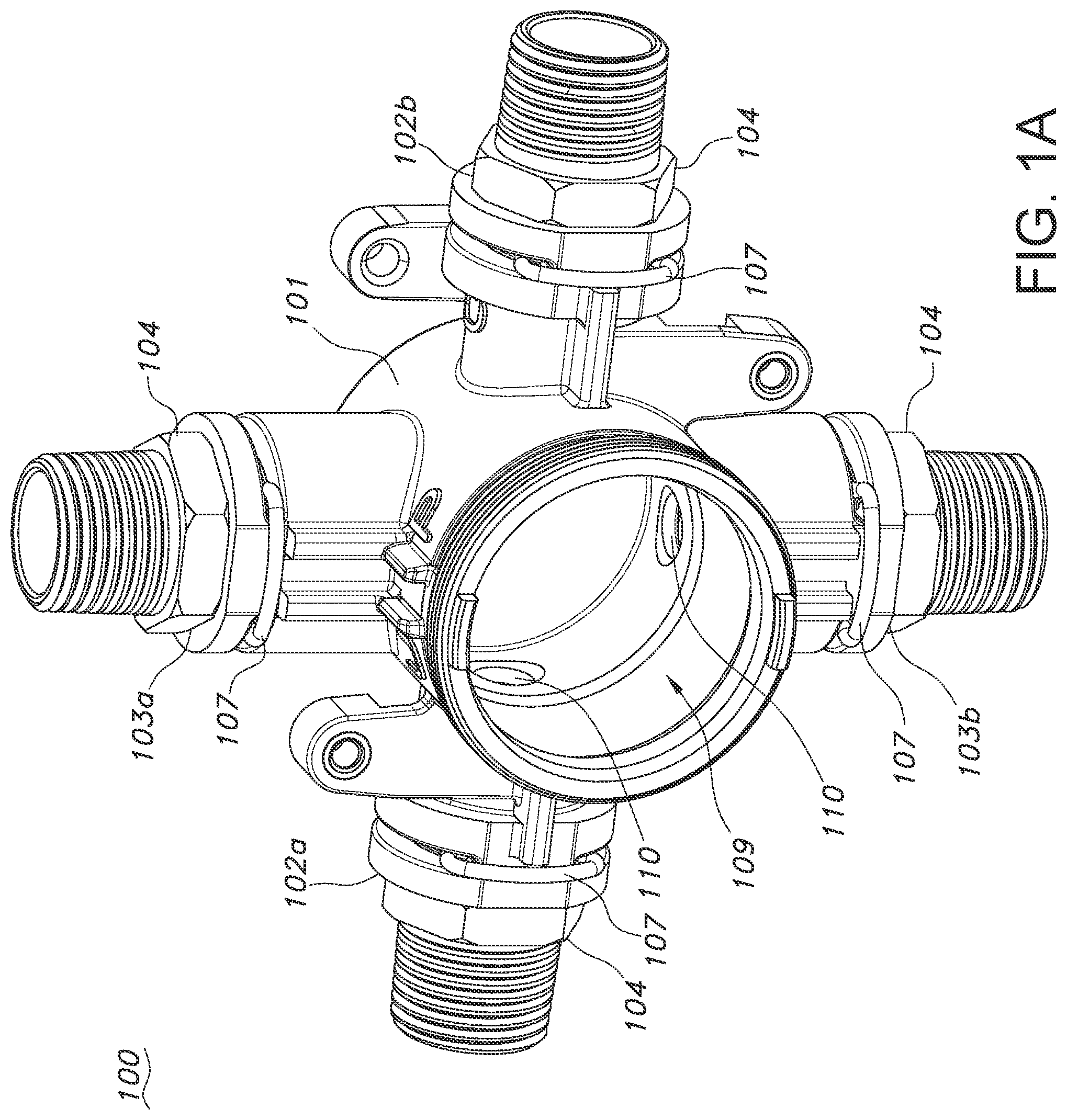 Patent US12455016 — Rough-in valve — Figure 1