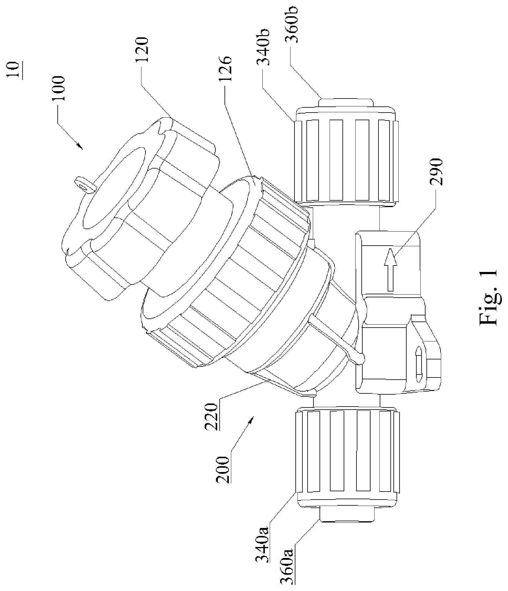 Patent US12455017 Figure 1 – Valves with leakage detector