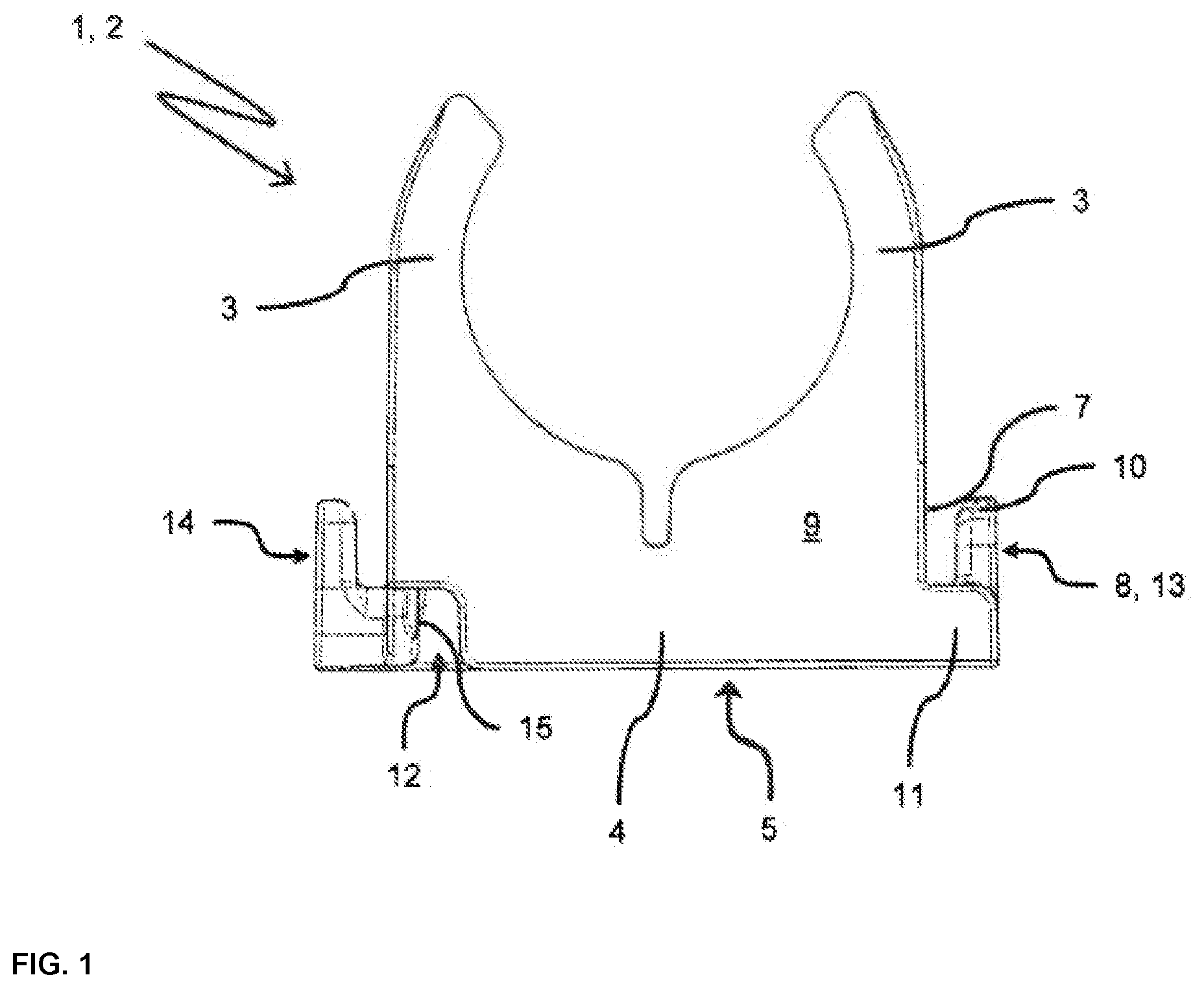 Patent US12455021 — Pipe fastener — Figure 1