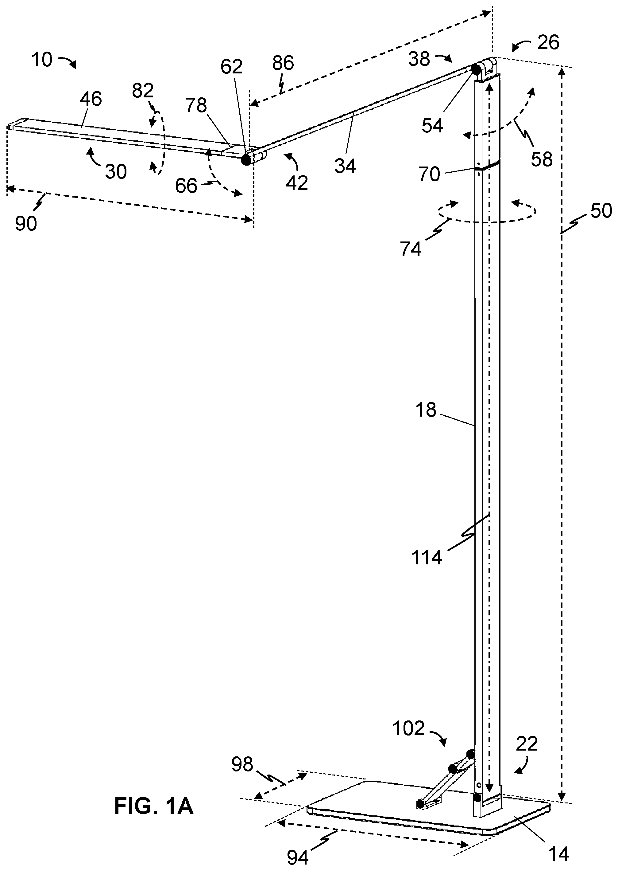 Patent US12455053 — Deployable-base light fixtures and related methods — Figure 1