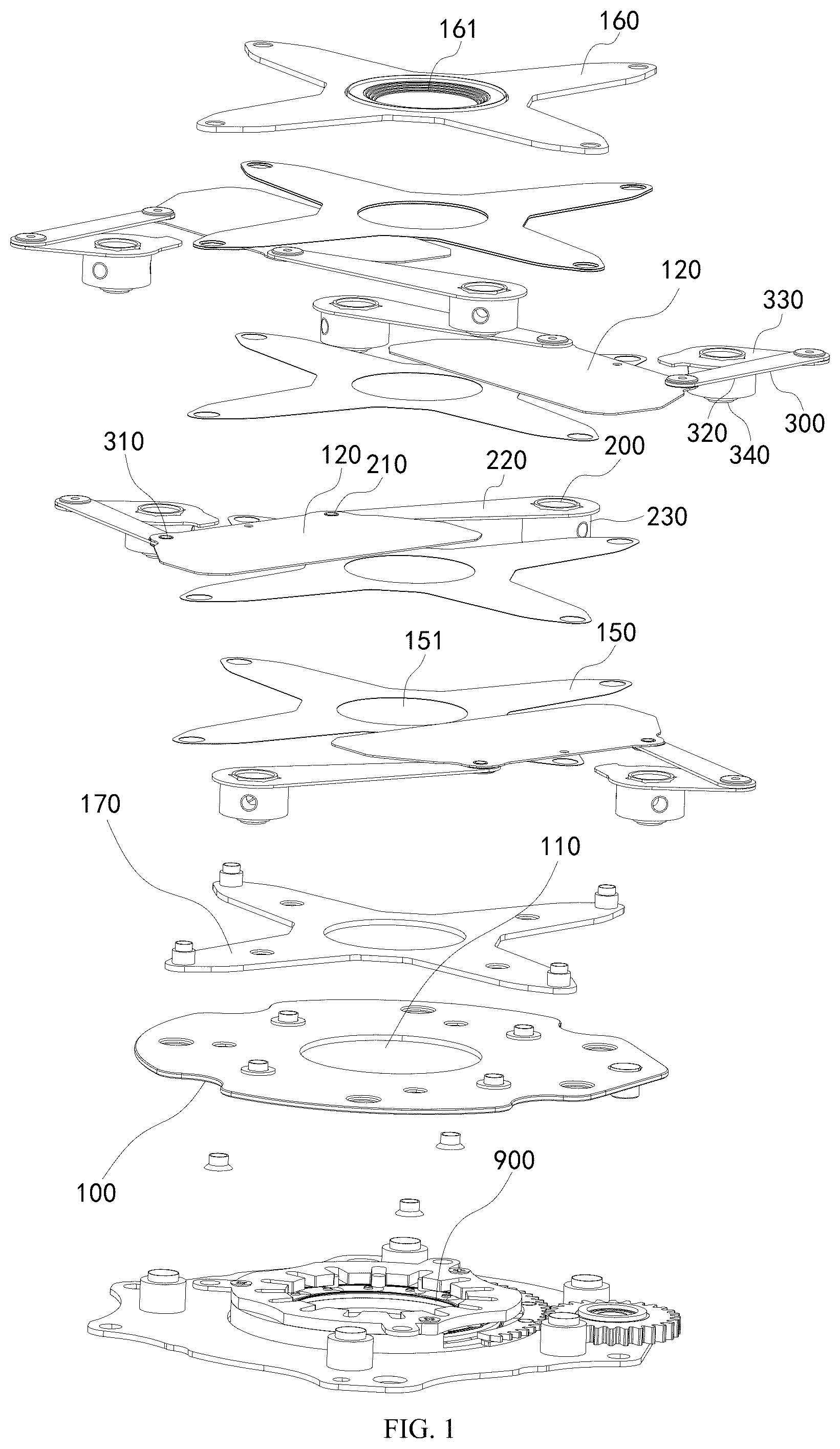 Patent US12455063 — Light shading element and stage light fixture having same — Figure 1