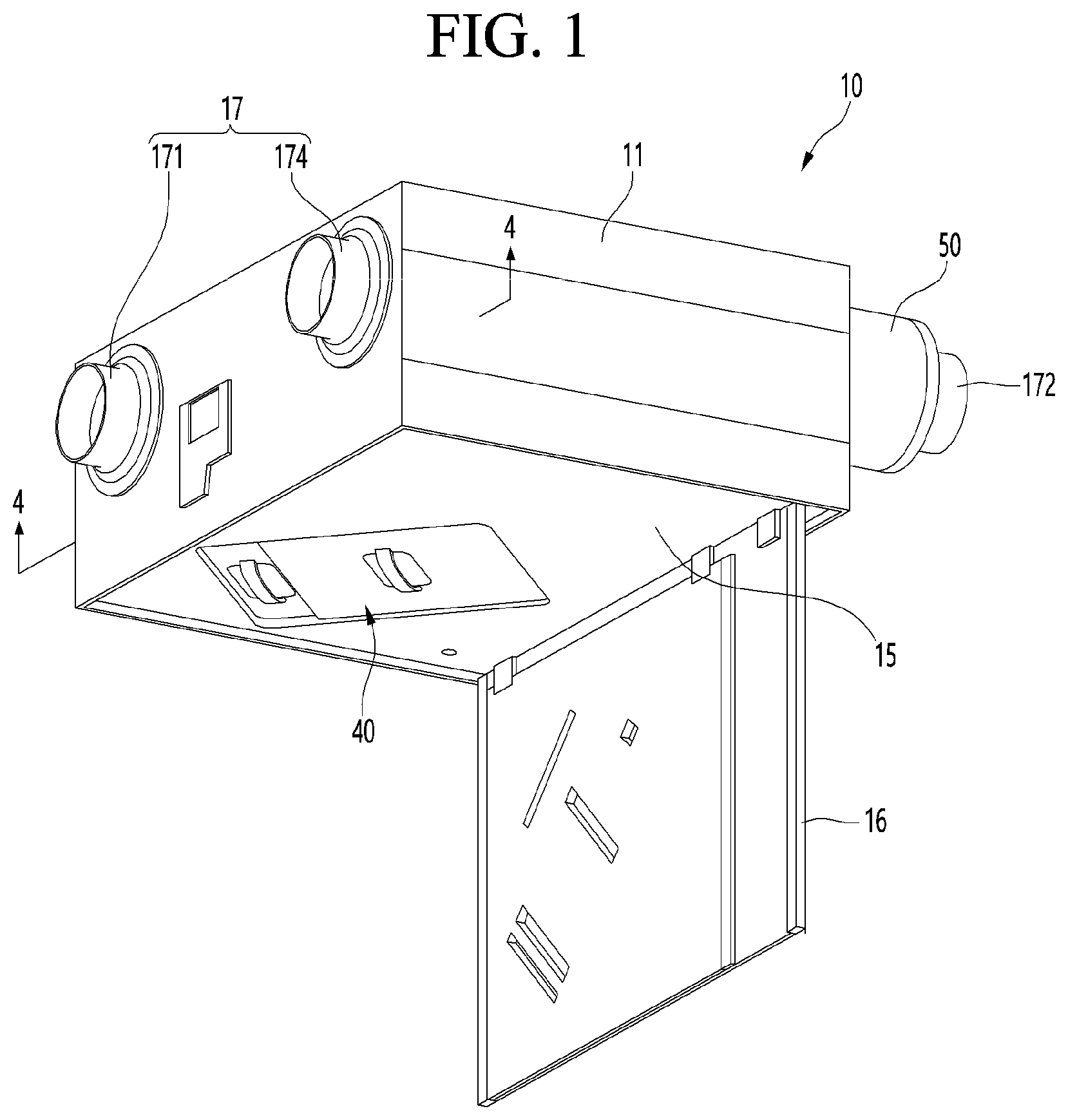 Patent US12455085 — Ventilation apparatus — Figure 1