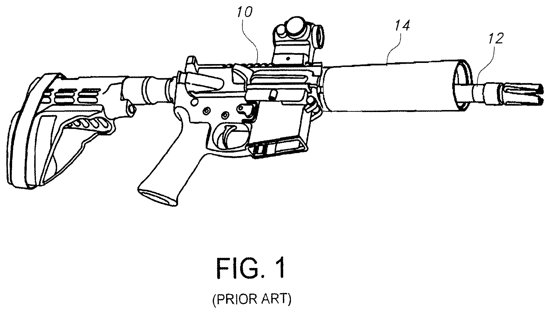 Patent US12455135 — Quick take-down firearm — Figure 1
