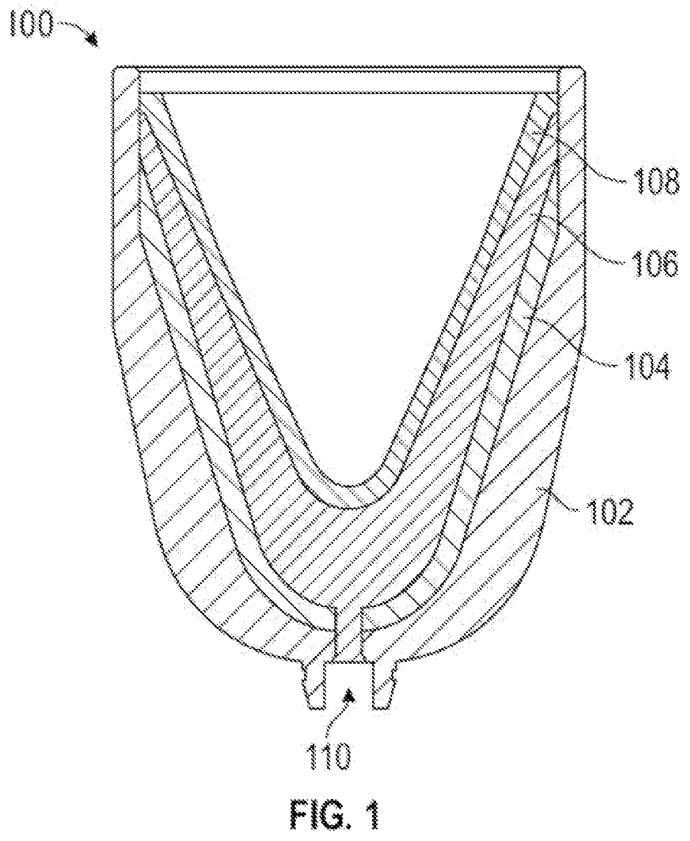 Patent US12455149 Figure 1 – Shaped charge with reactive material