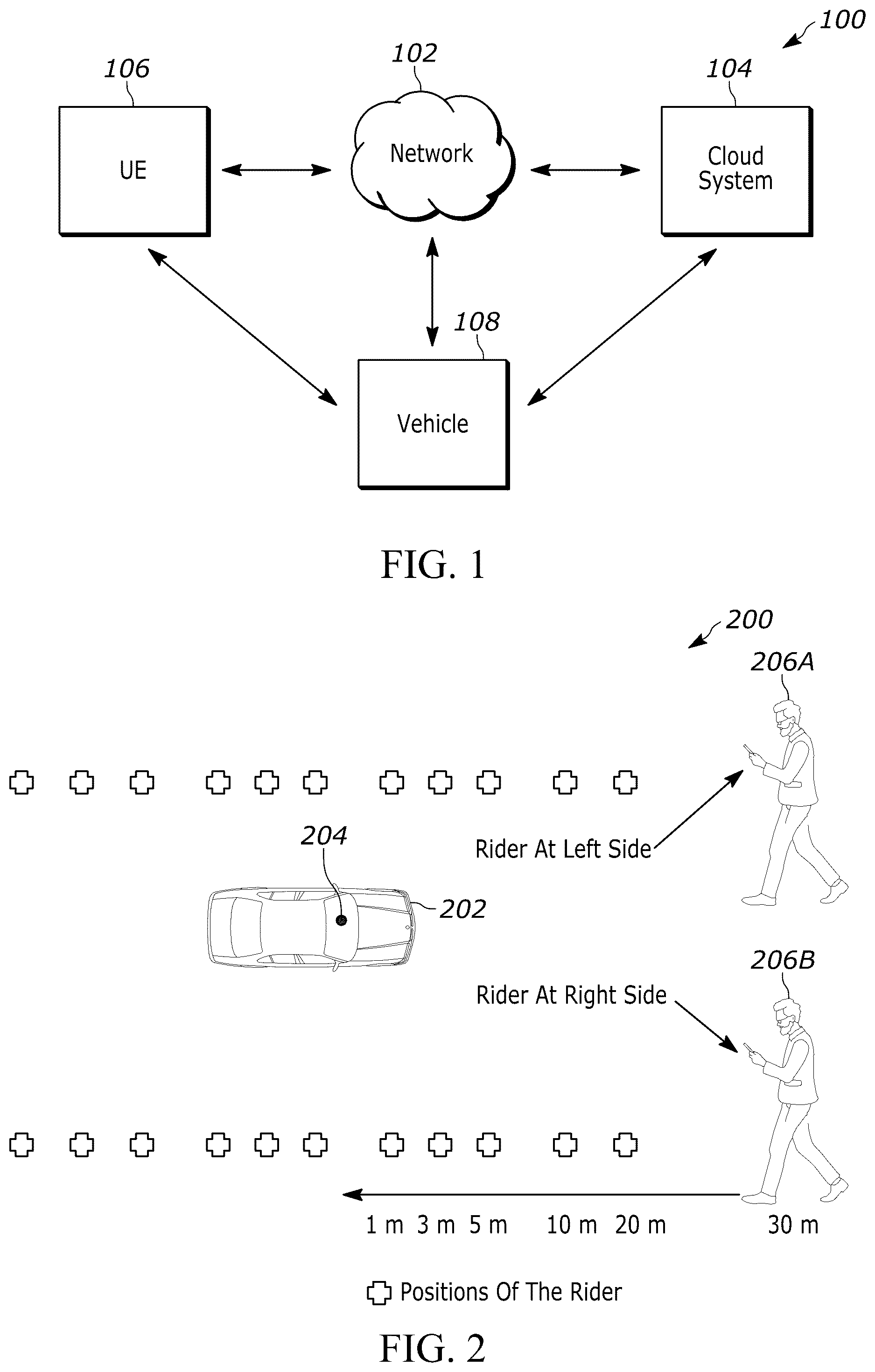 Patent US12455168 — Vehicle road side identification of a target via differential amplitude RF signals — Figure 1