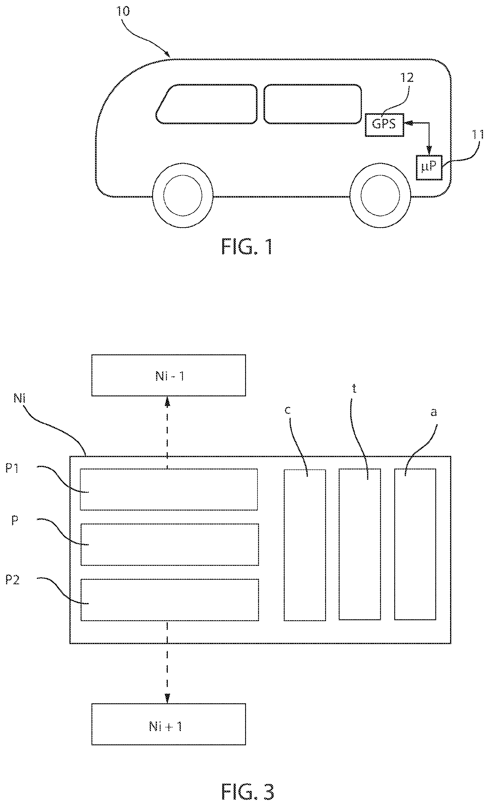 Patent US12455170 Figure 1 – Method and system for assisting in the electric energy management of a vehicle of electric or hybrid type, vehicle, and software program