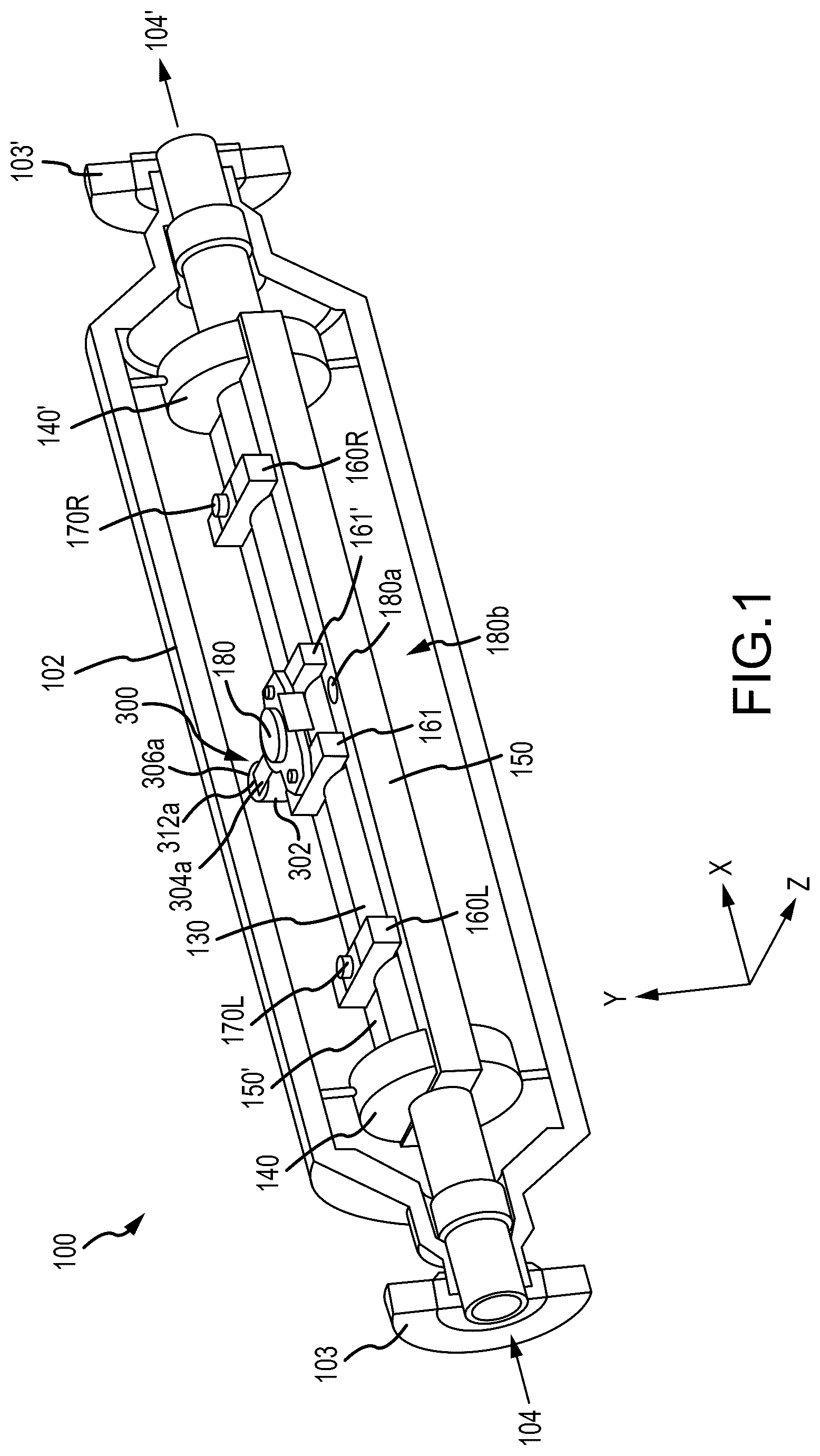 Patent US12455182 — Mode splitting resonator for coriolis flowmeter balance bar — Figure 1