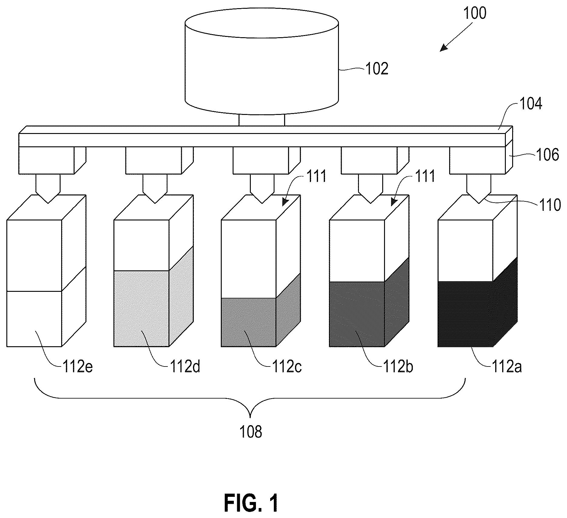 Patent US12455227 Figure 1 – Enclosed, multi-chamber metering and mixing system used for urinalysis