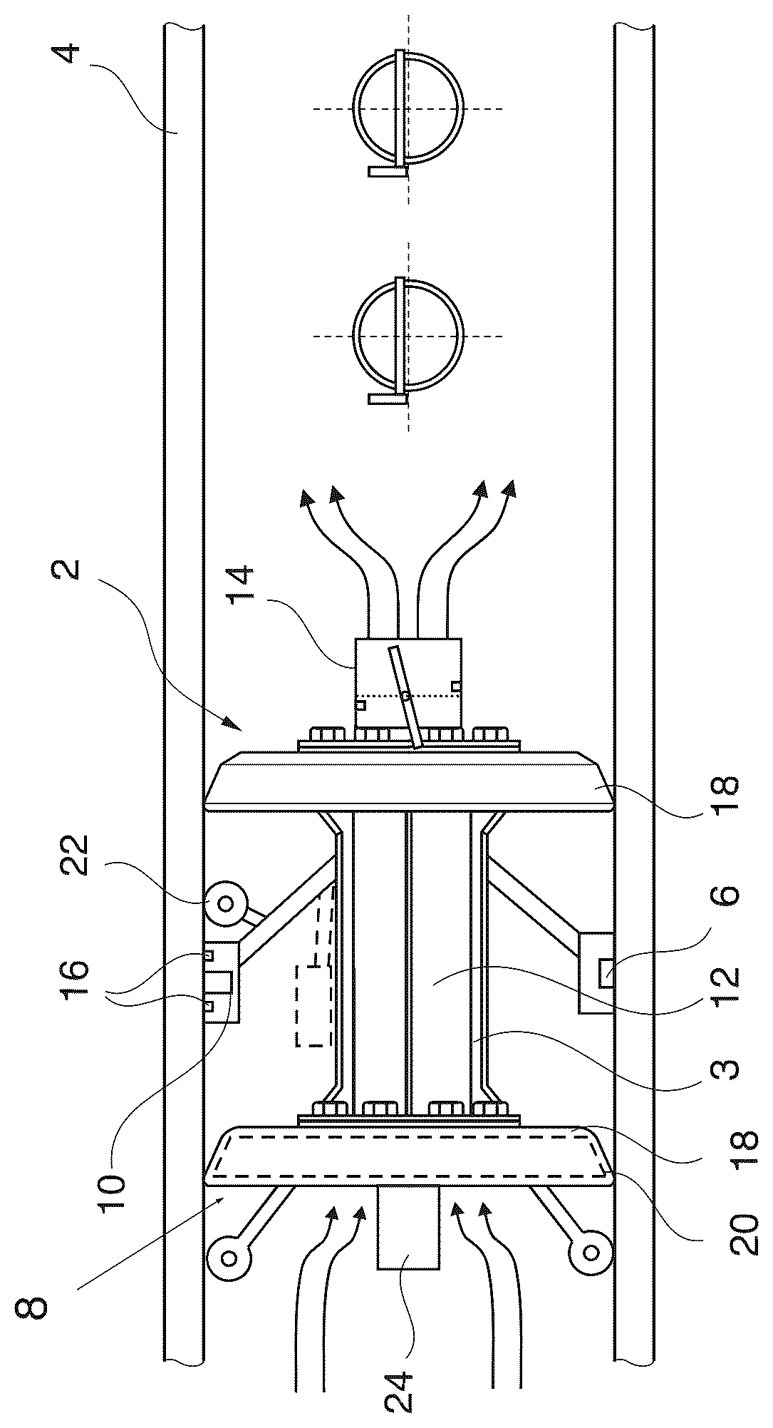 Patent US12455251 — Pig including an X-ray fluorescence sensor — Figure 1