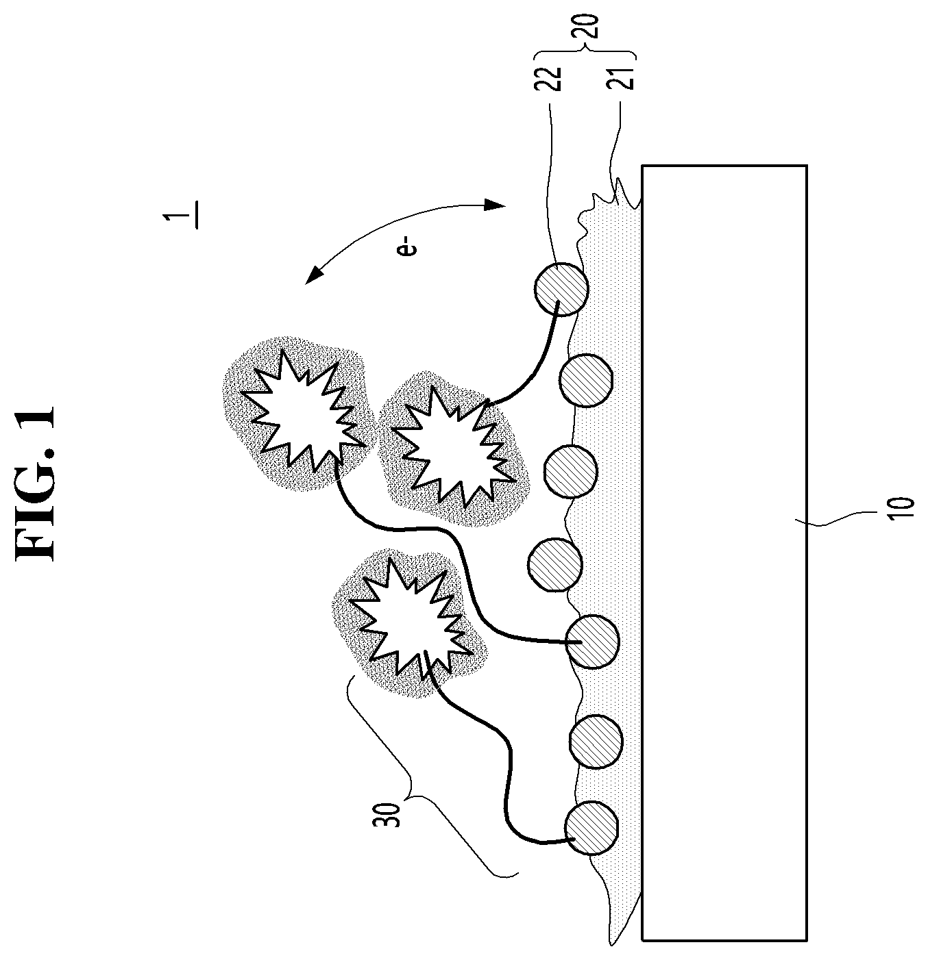Patent US12455257 — Electrochemical aptamer biosensor that detects target material — Figure 1