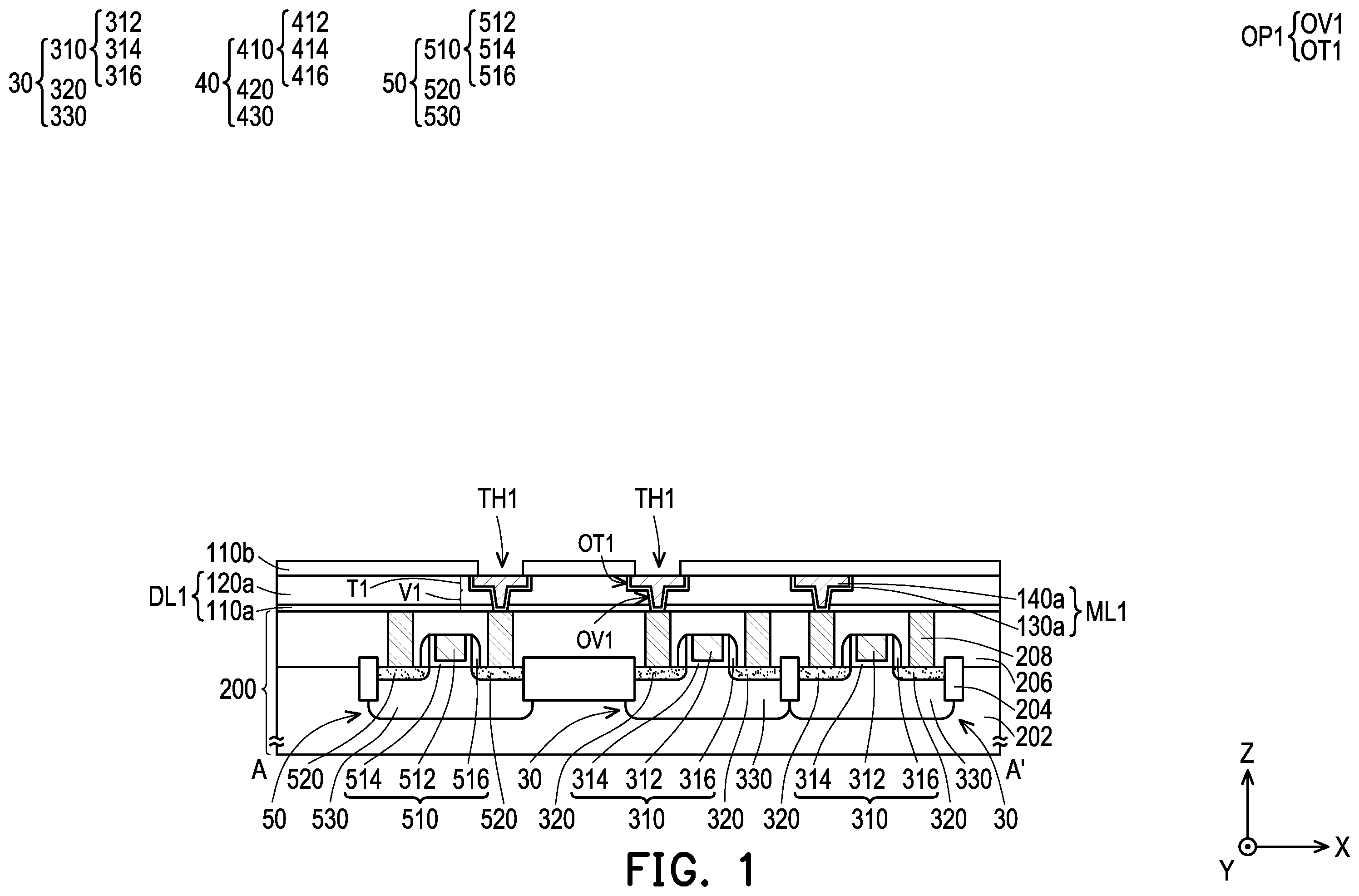 Patent US12455259 — Semiconductor device and manufacturing method thereof — Figure 1