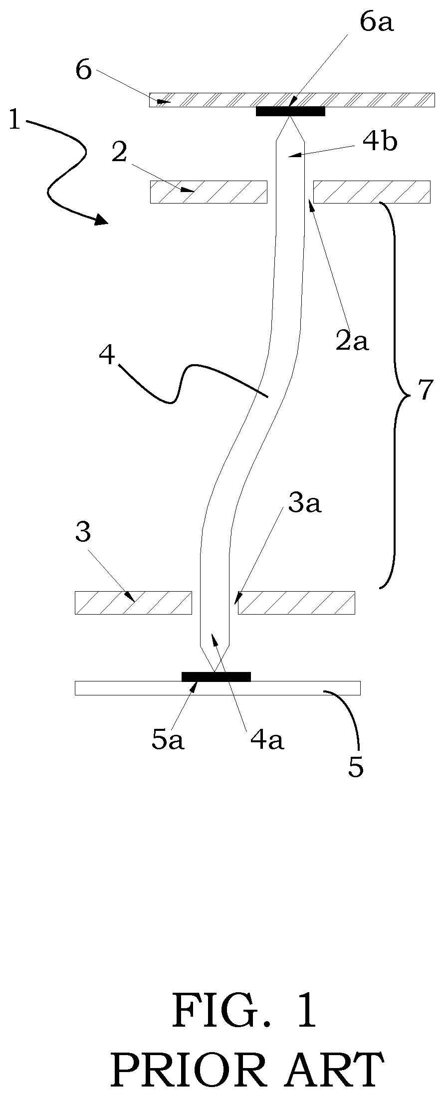 Patent US12455299 Figure 1 – Contact element for a probe head for testing high-frequency electronic devices and relating probe head