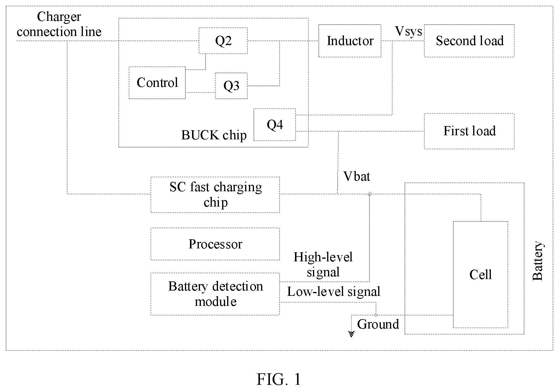 Patent US12455322 — Method for testing internal resistance of battery, and electronic device — Figure 1