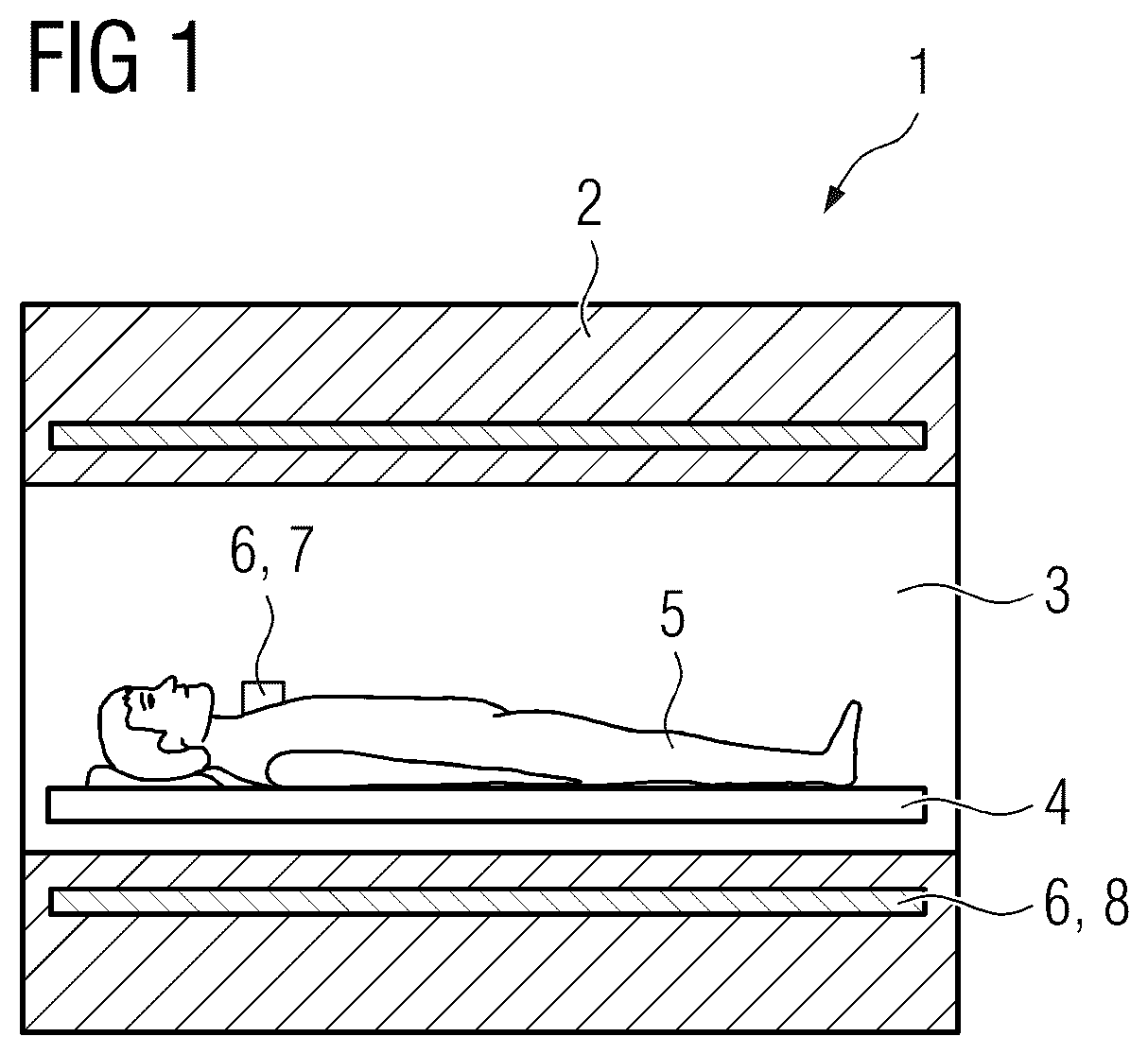 Patent US12455333 — Method for transferring at least one speech signal of a patient during a magnetic resonance imaging examination, and magnetic resonance imaging device — Figure 1