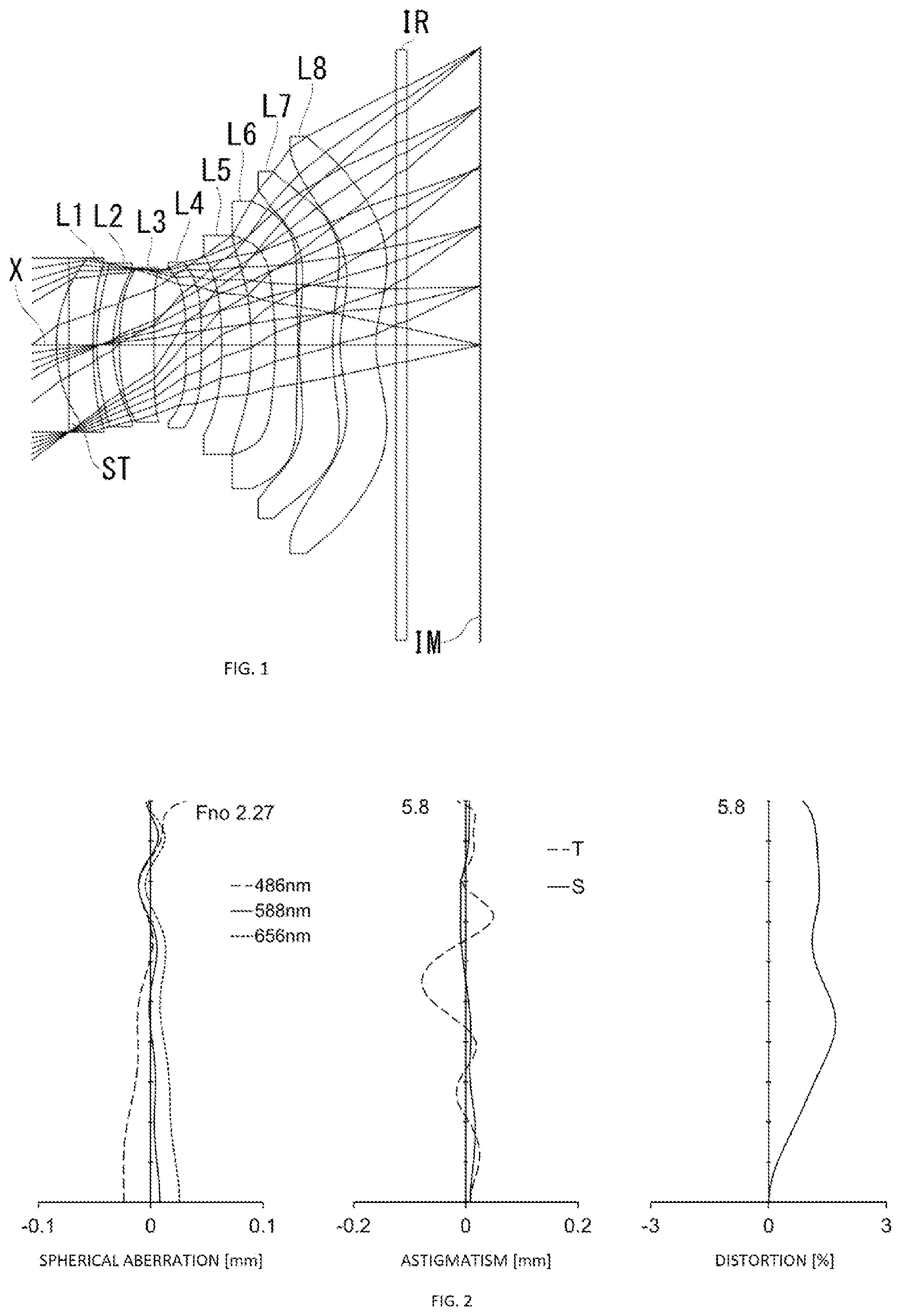 Patent US12455434 Figure 1 – Image pickup lens