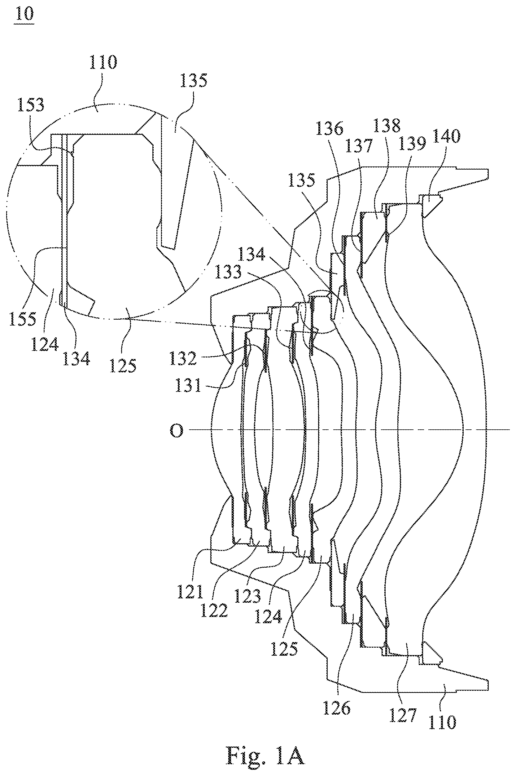 Patent US12455435 — Lens element, imaging lens assembly, camera module and electronic device — Figure 1