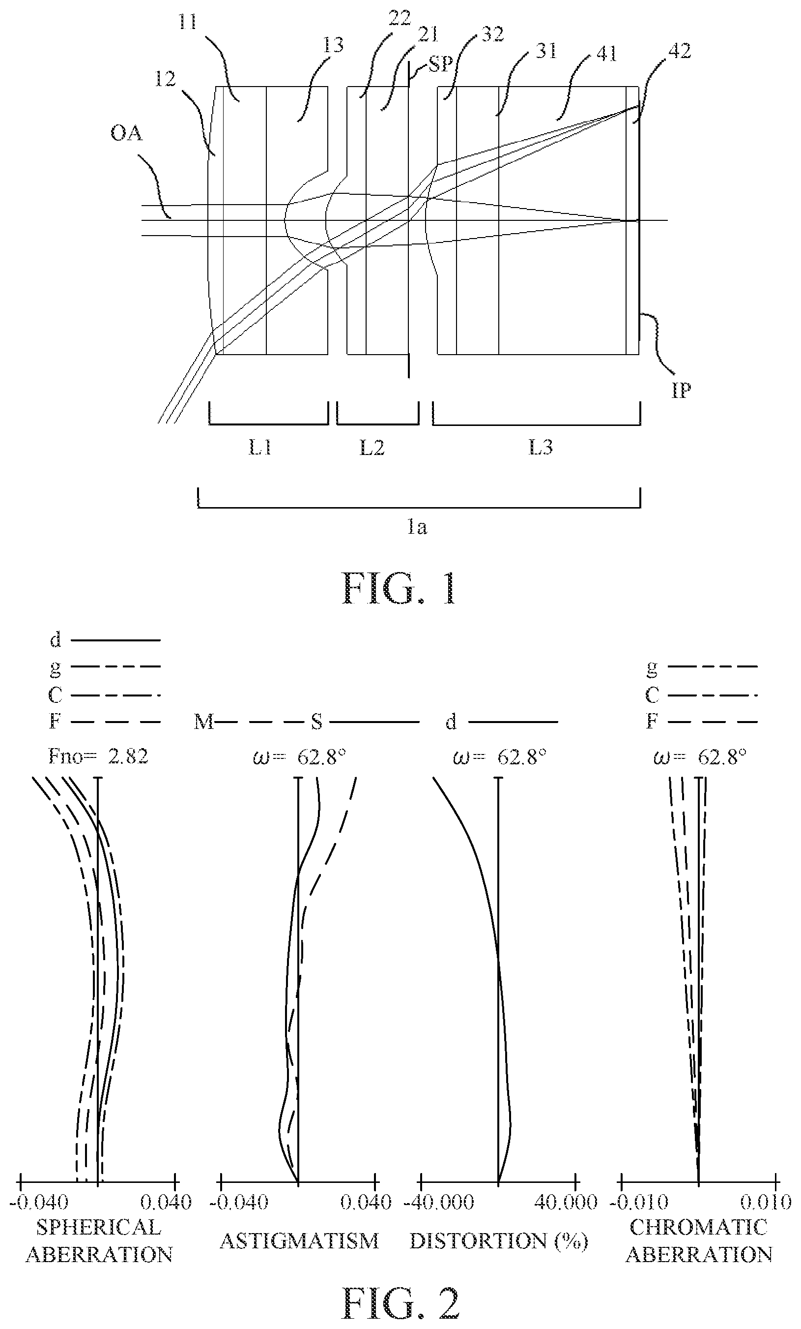 Patent US12455436 — Optical system and image pickup apparatus — Figure 1
