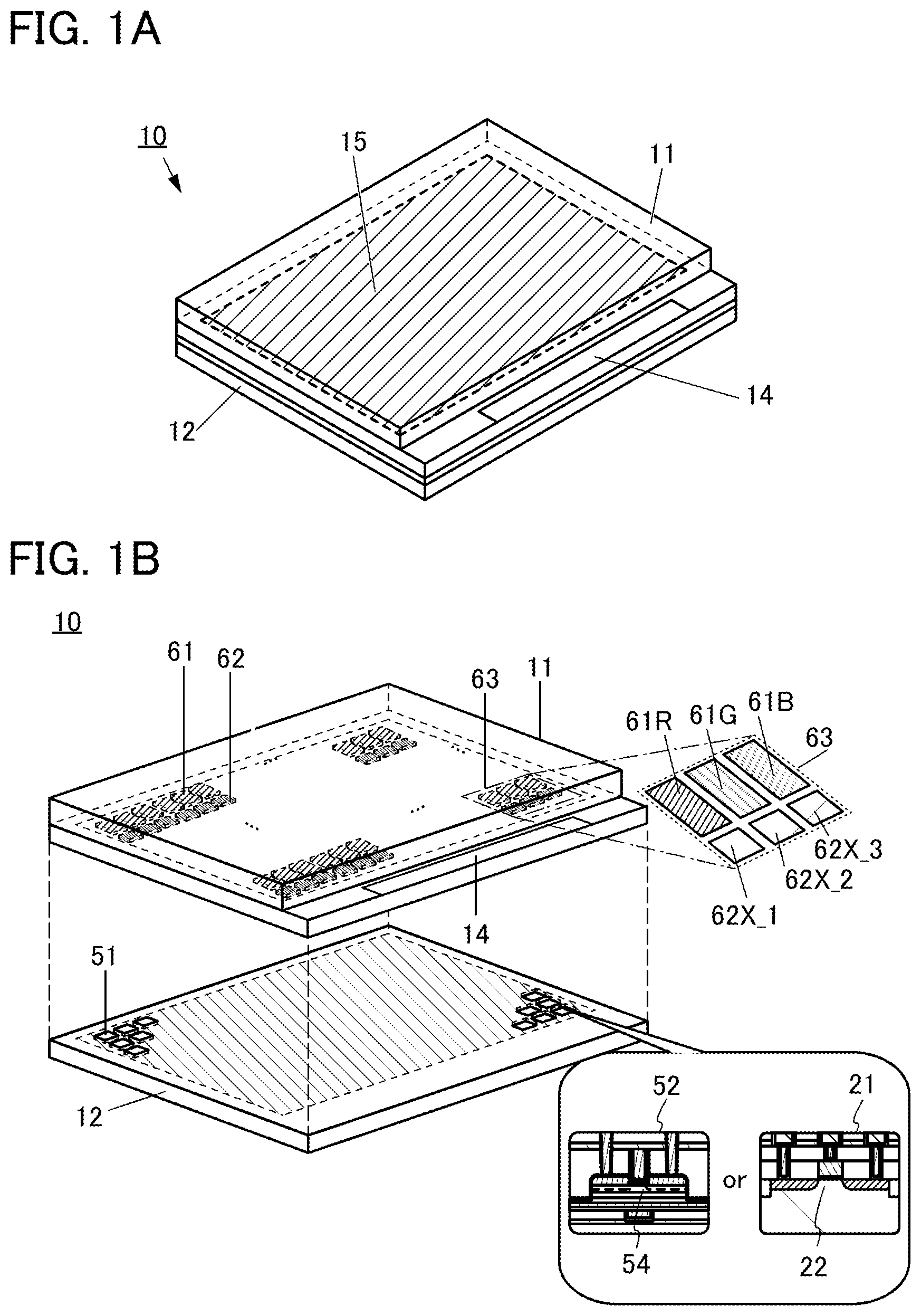 Patent US12455446 — Display device with light emitting device and light sensing device in one layer — Figure 1