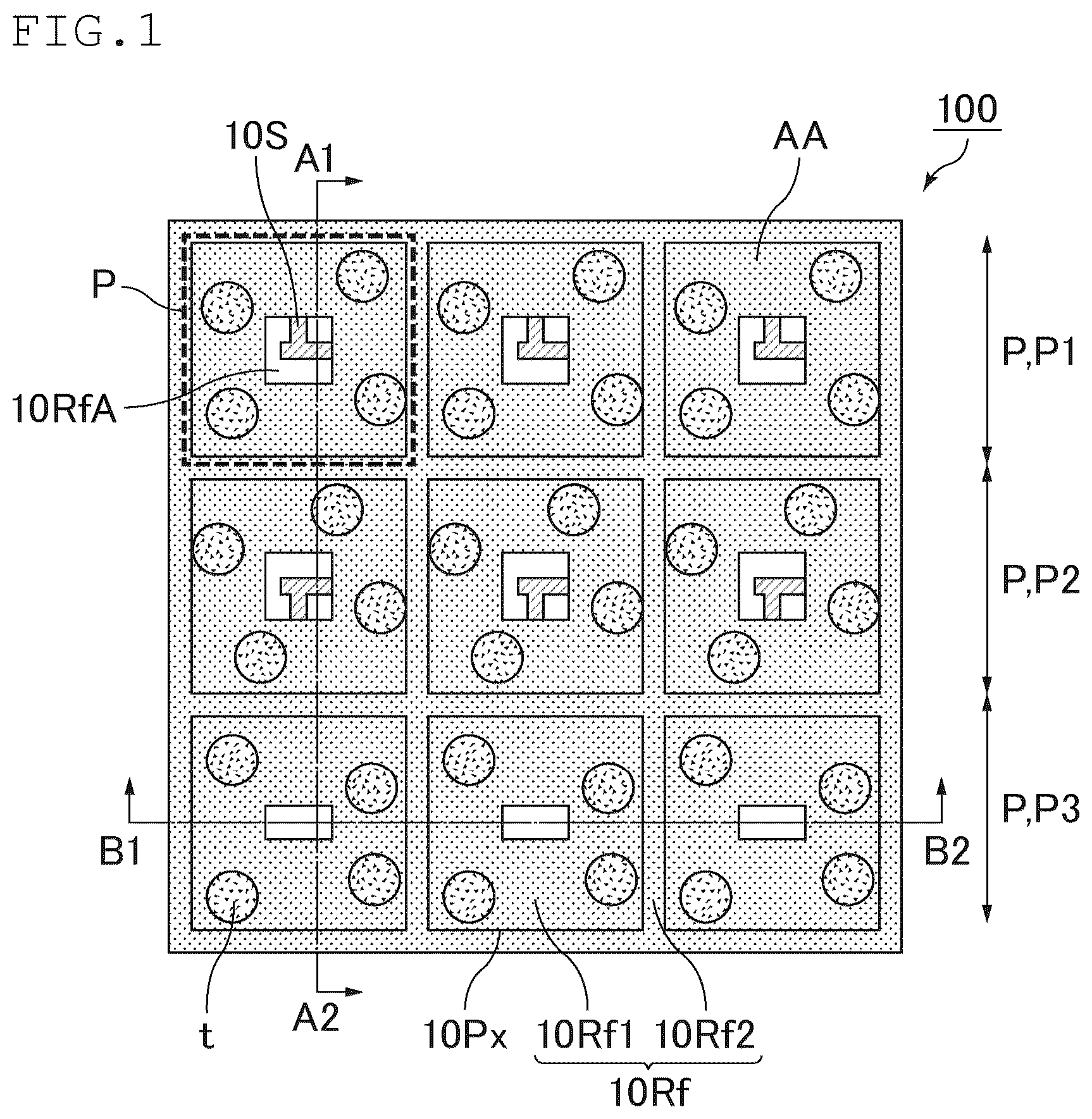 Patent US12455473 Figure 1 – Liquid crystal display device