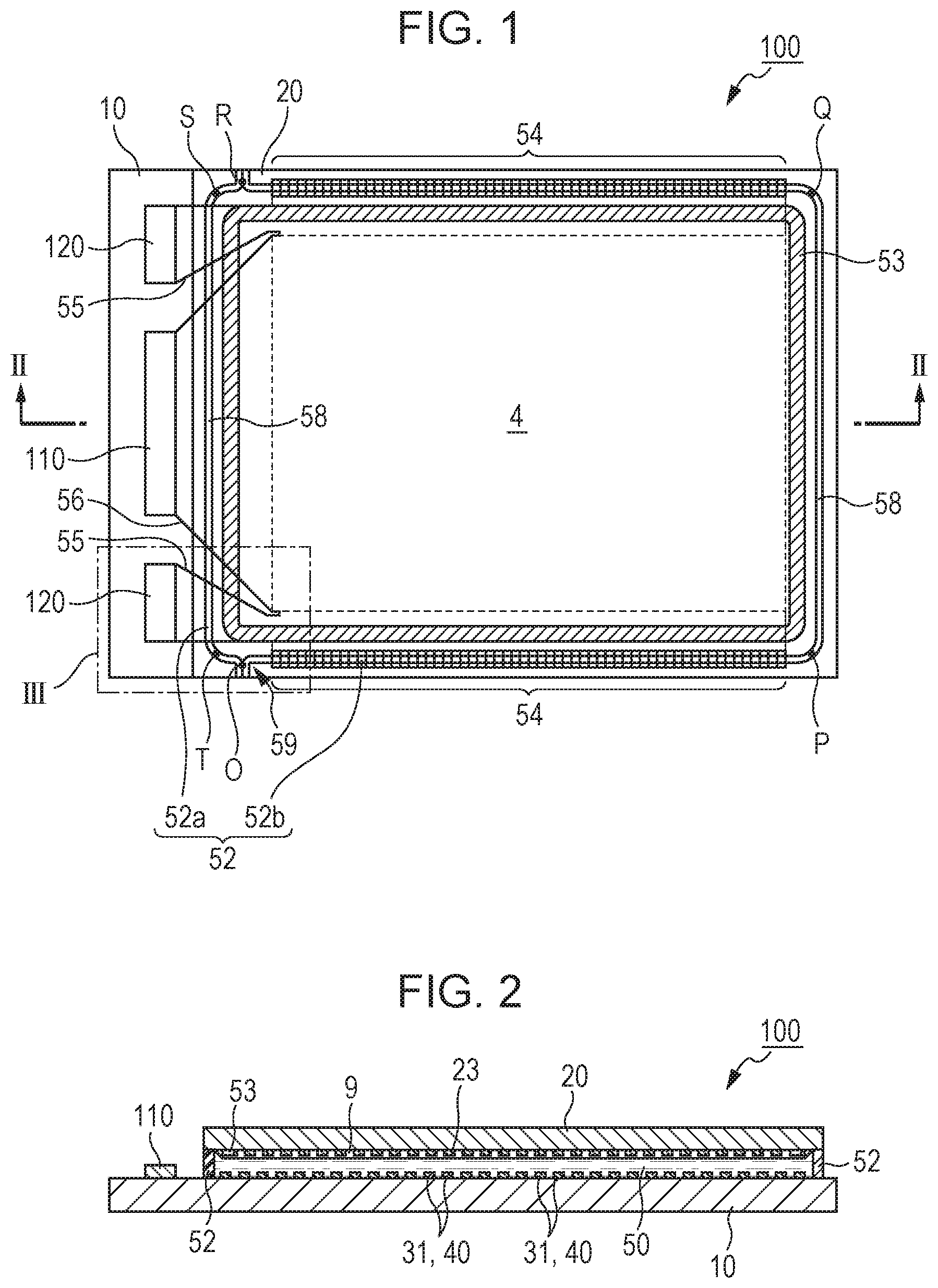 Patent US12455477 — Display device having seal member without a plug extending around a periphery of a pixel region — Figure 1