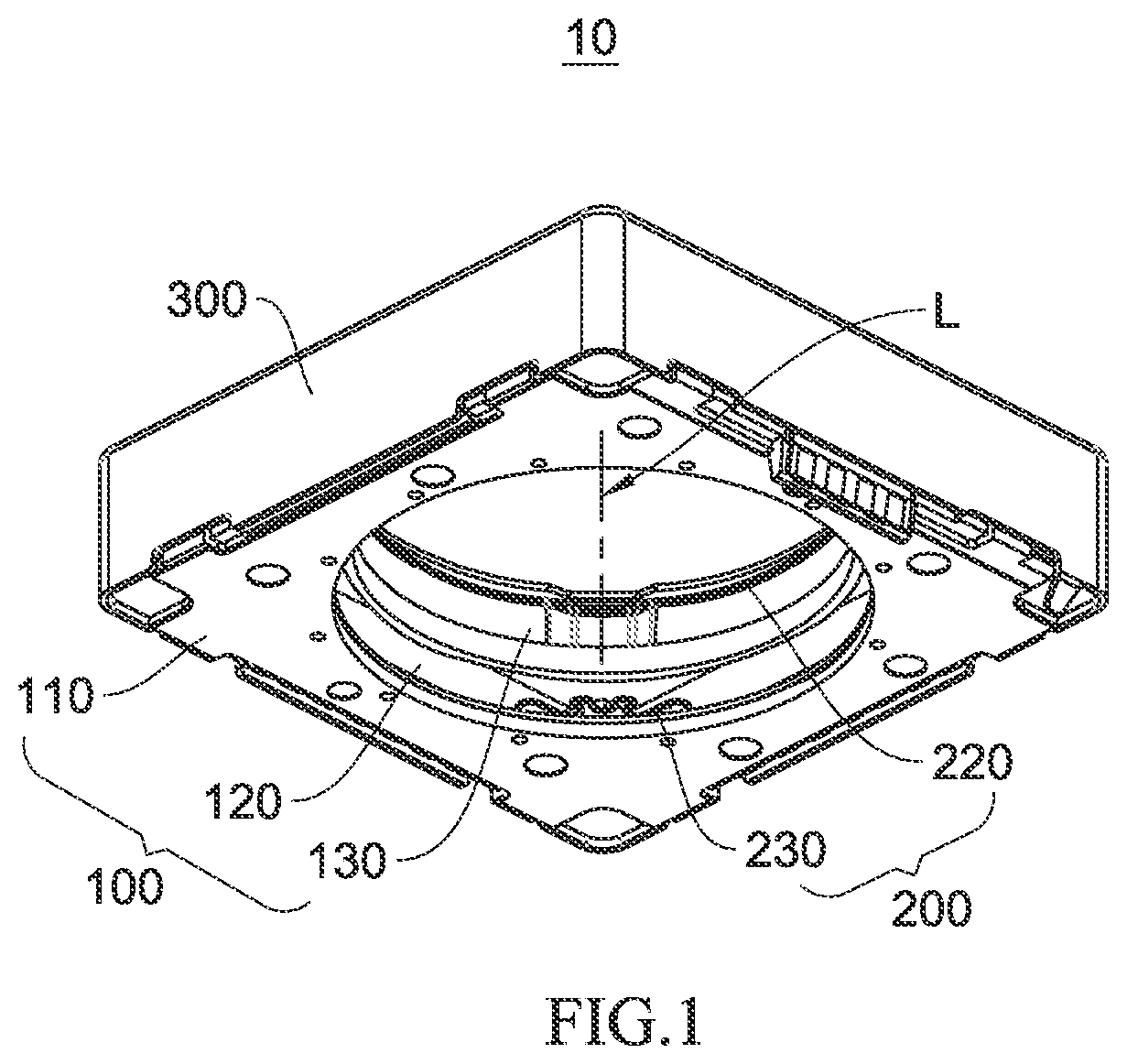Patent US12455495 — Lens module and electronic device — Figure 1