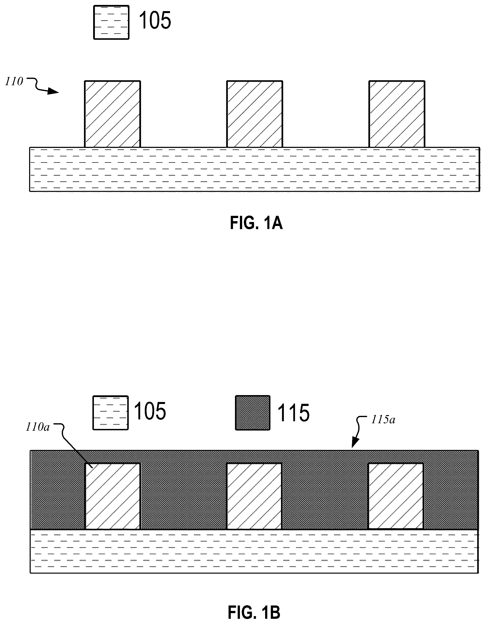 Patent US12455507 Figure 1 – Method for removing material overburden via enhanced freeze-less anti-spacer formation using a bilayer system