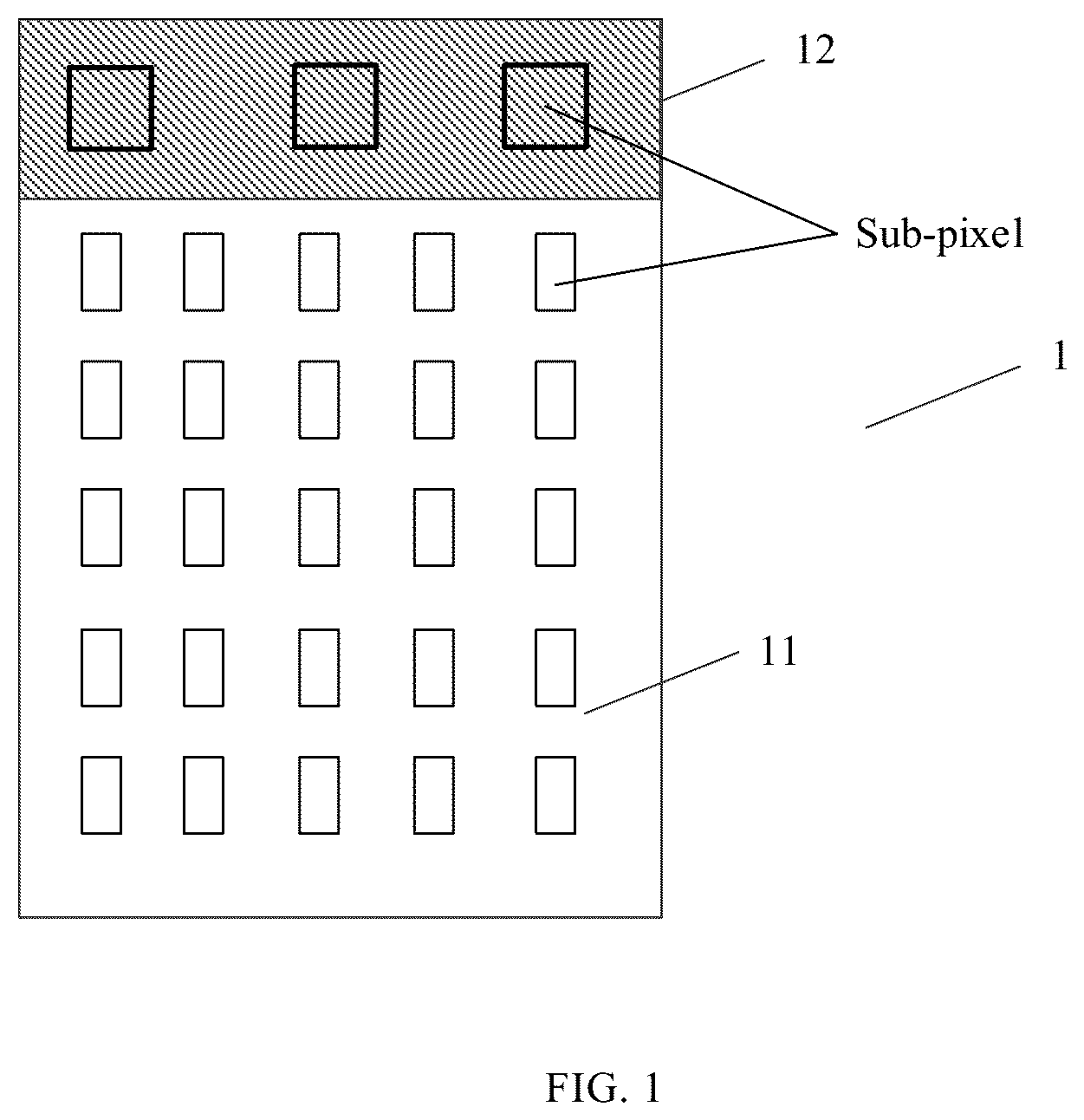 Patent US12455643 Figure 1 – Display panel and display device