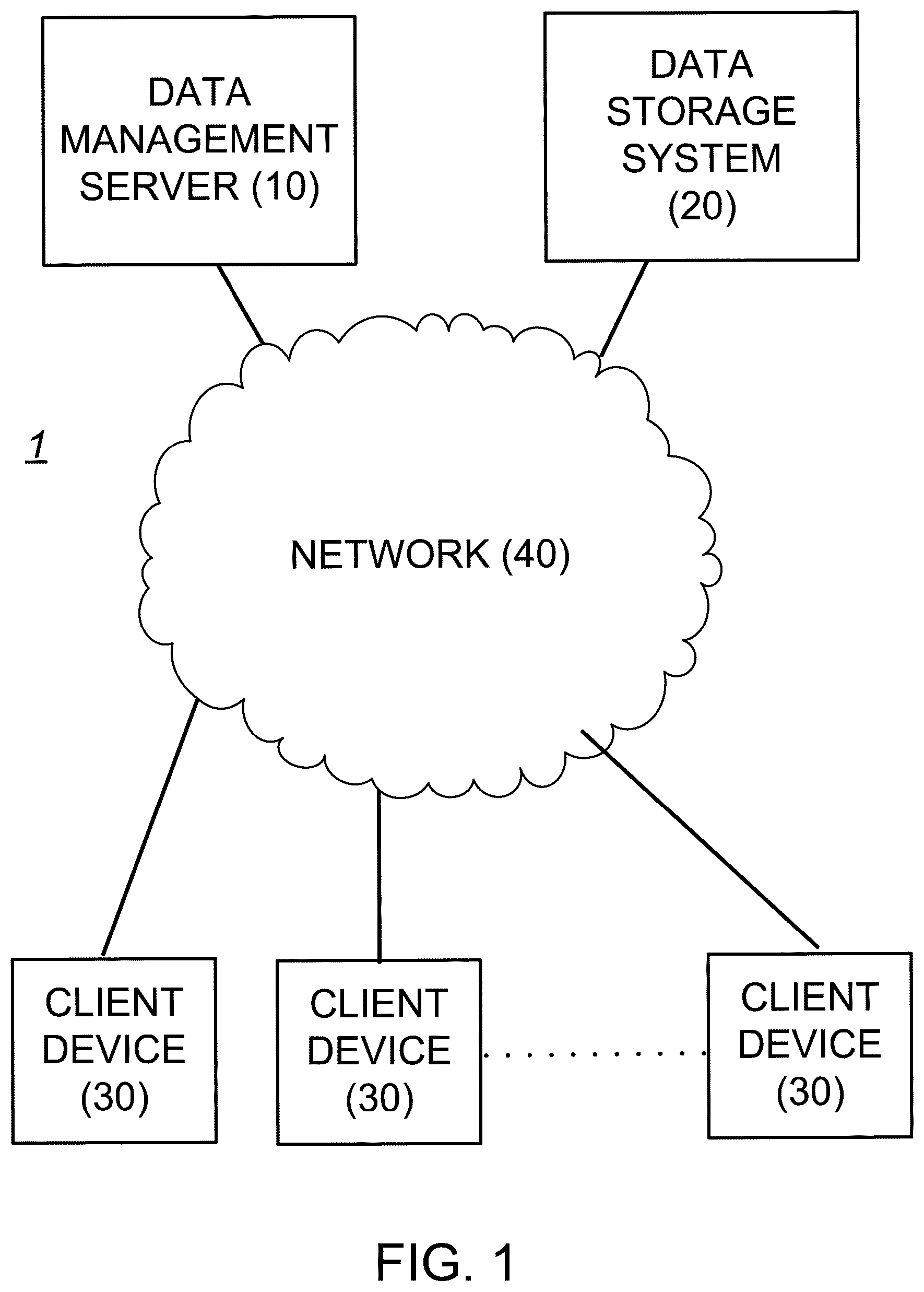 Patent US12455875 — Data management system using attributed data slices — Figure 1