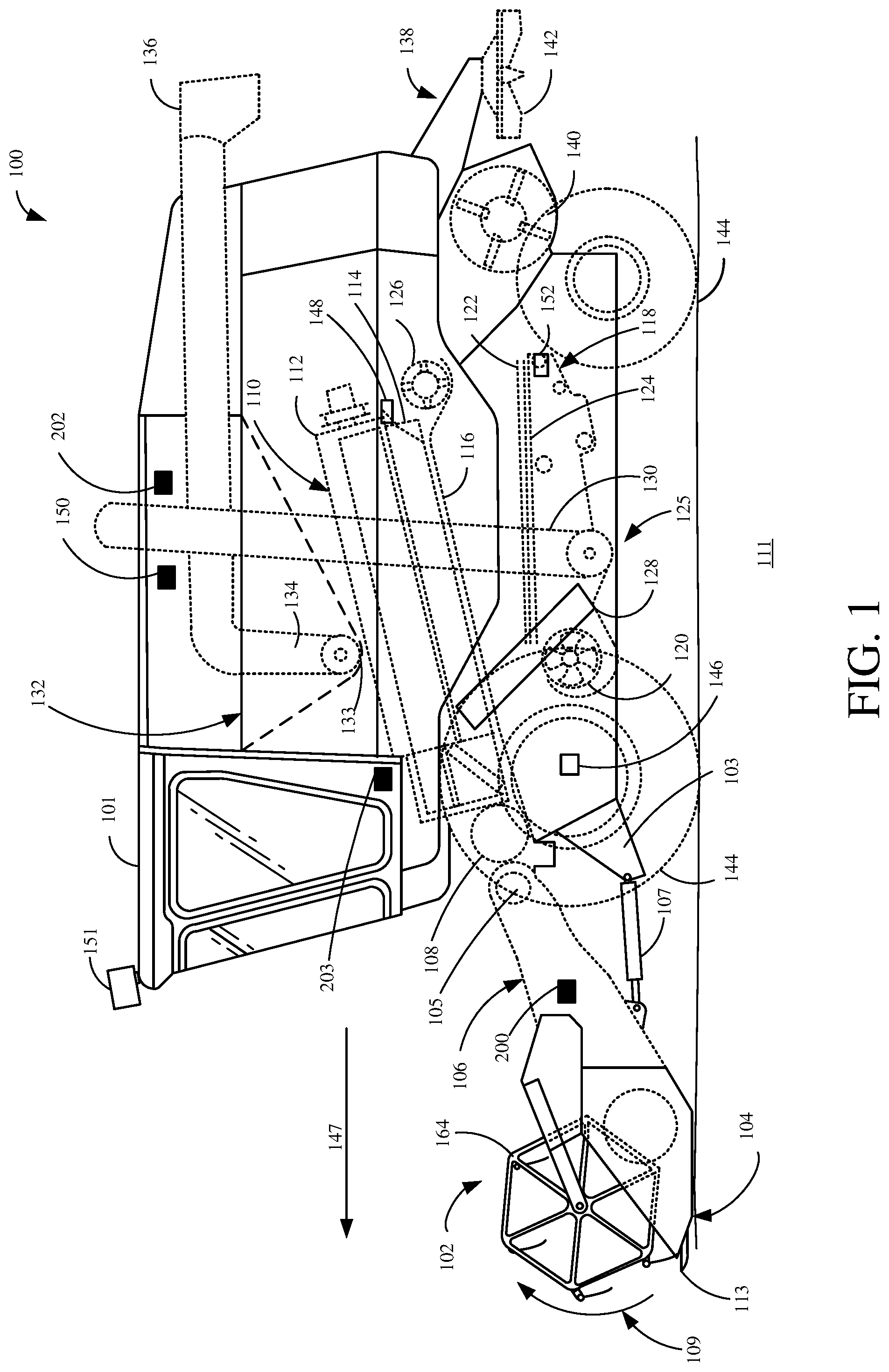Patent US12457929 Figure 1 – Systems and methods for predictive harvesting logistics