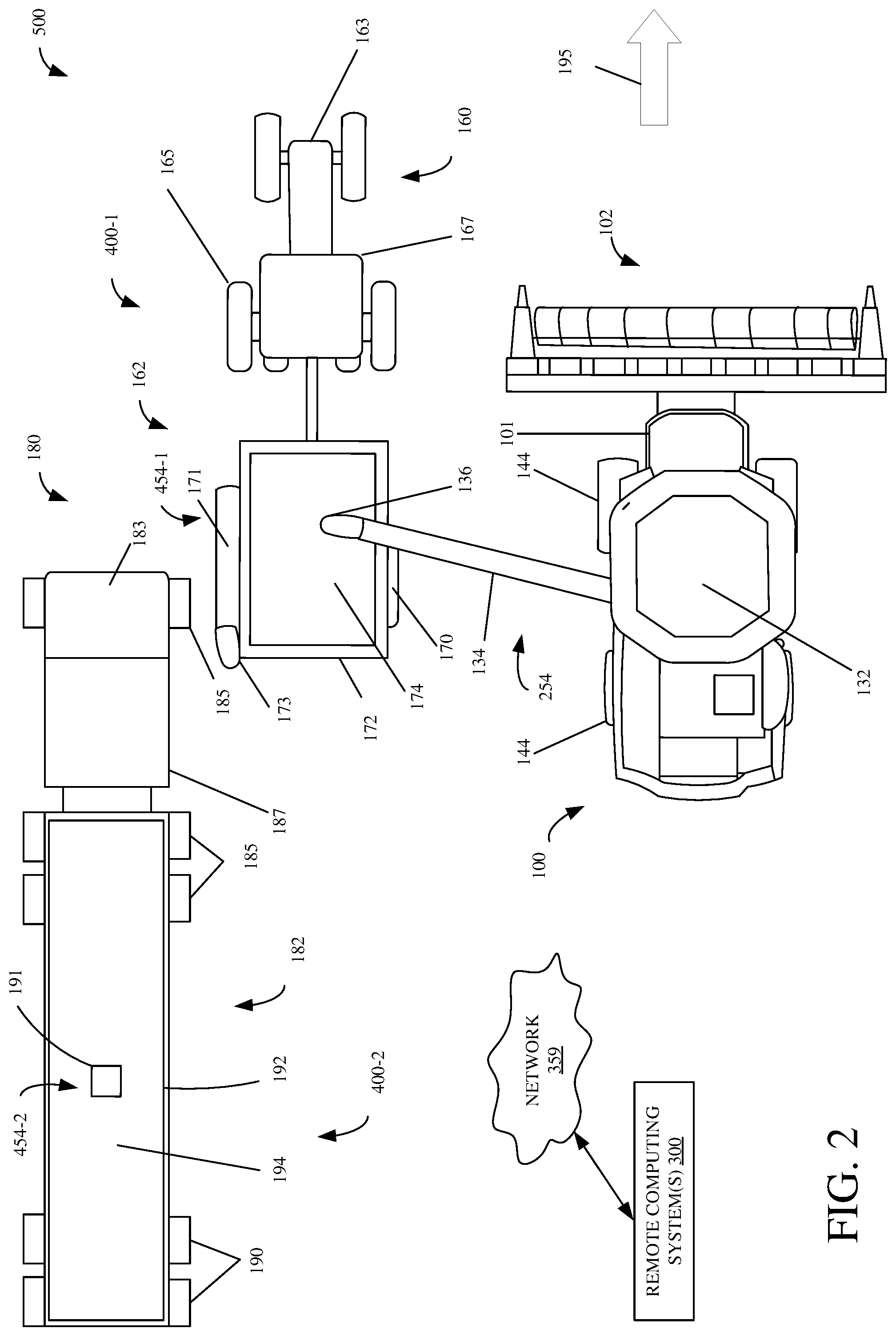 Patent US12457929 Figure 2 – Systems and methods for predictive harvesting logistics