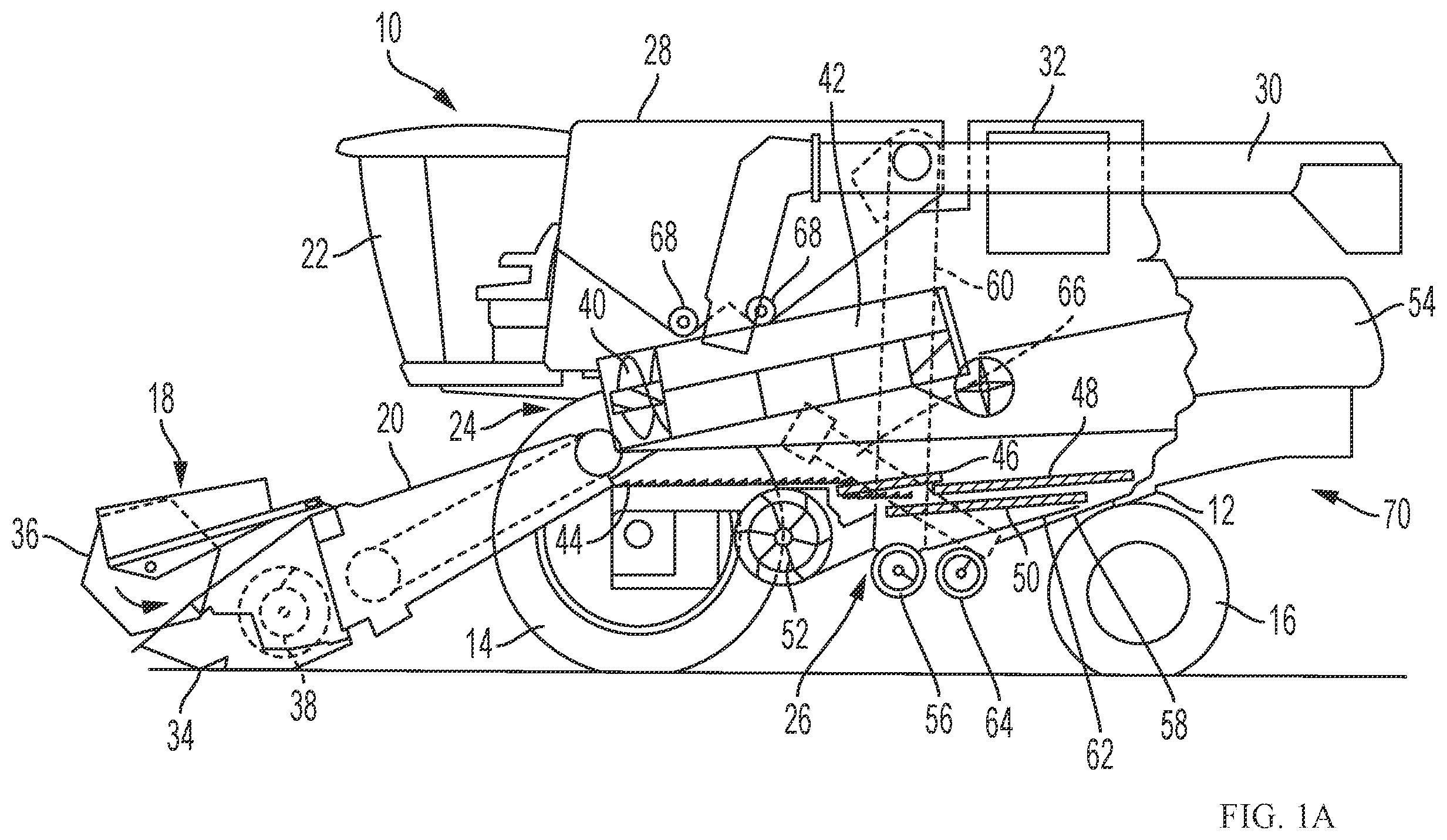 Patent US12457932 — Sensing array for grain tank — Figure 1
